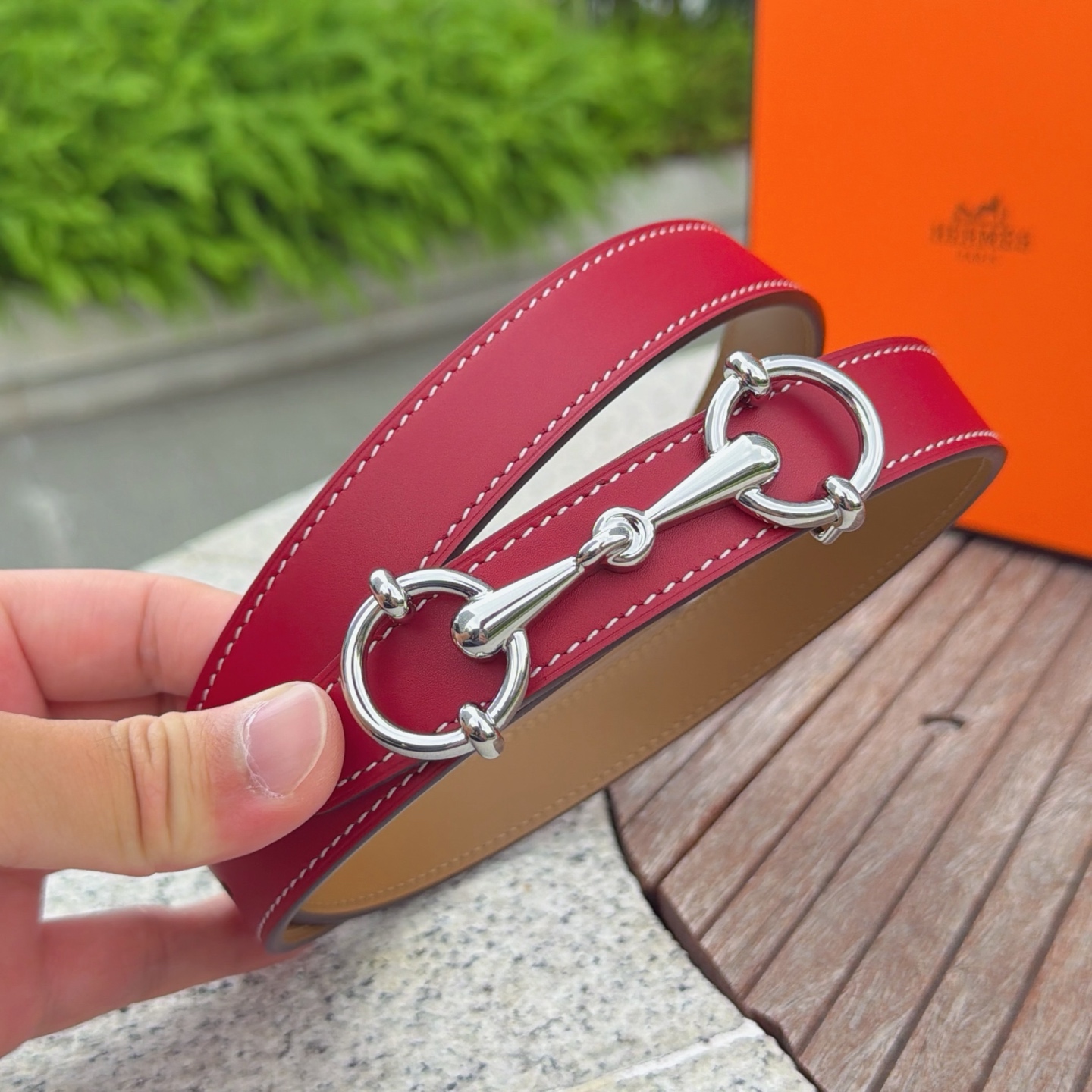 💥💥💥2.5cm爱马仕腰带，双面头层牛皮，长度：75.80.85.90.95.100.105.110欧，