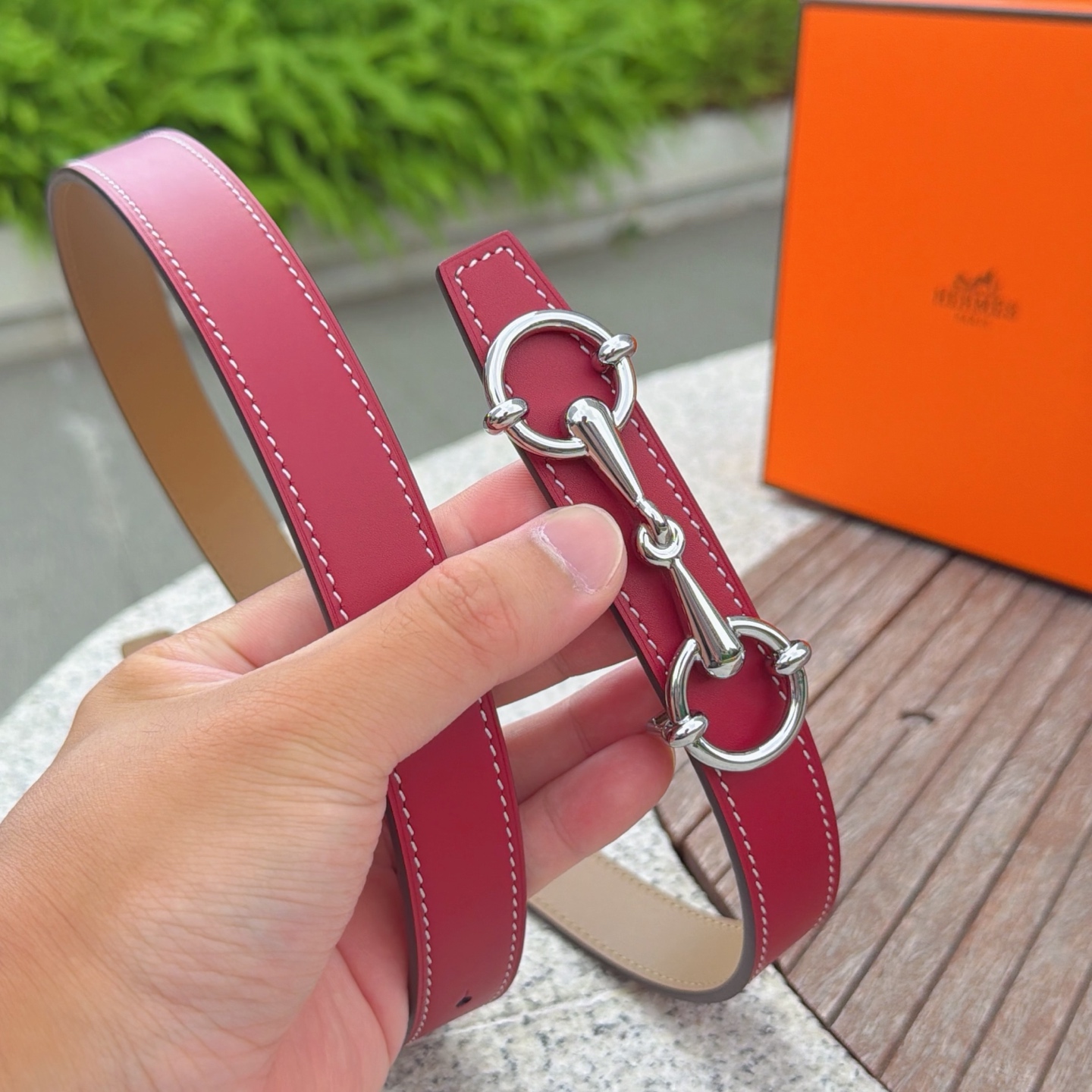 💥💥💥2.5cm爱马仕腰带，双面头层牛皮，长度：75.80.85.90.95.100.105.110欧，