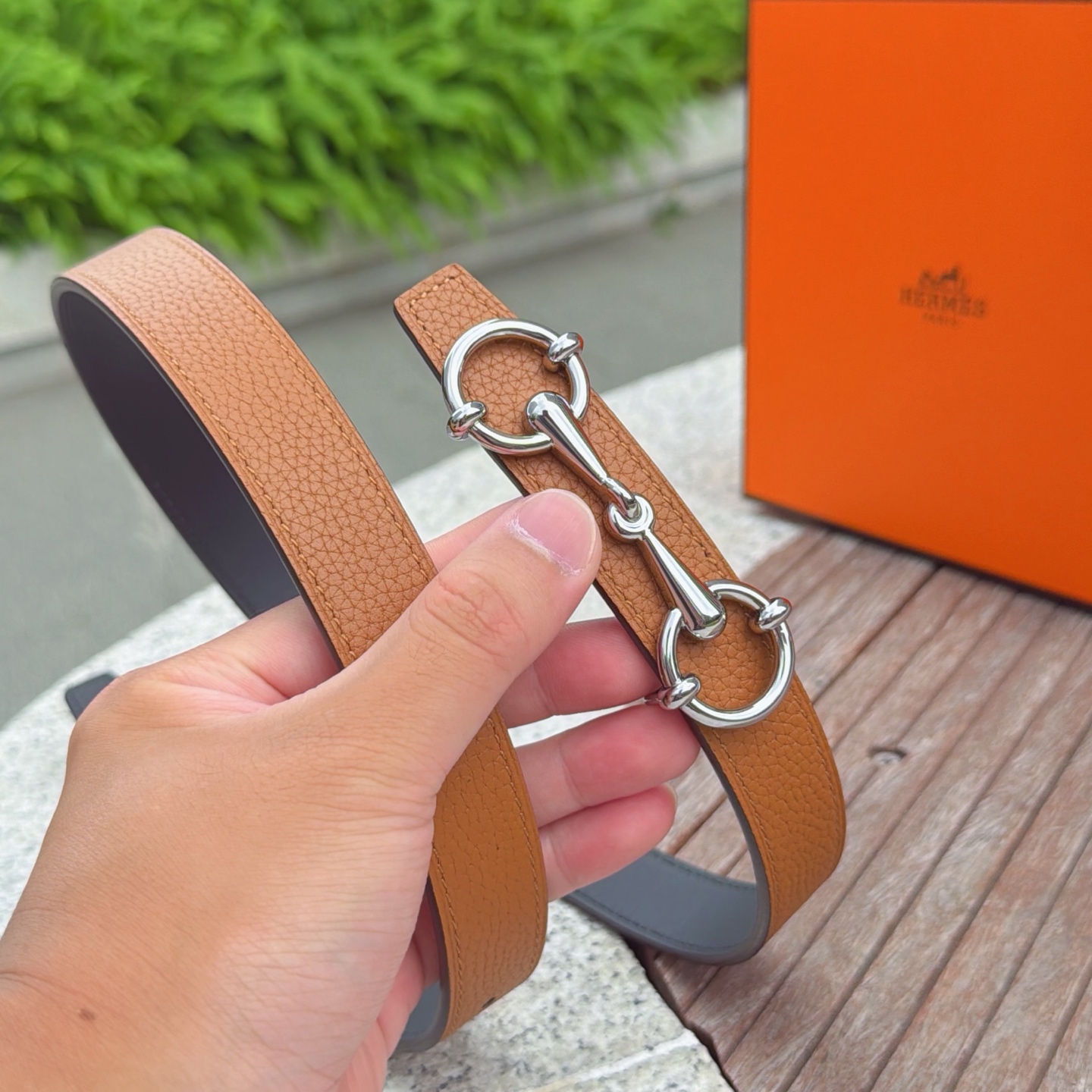 💥💥💥2.5cm爱马仕腰带，双面头层牛皮，长度：75.80.85.90.95.100.105.110欧，