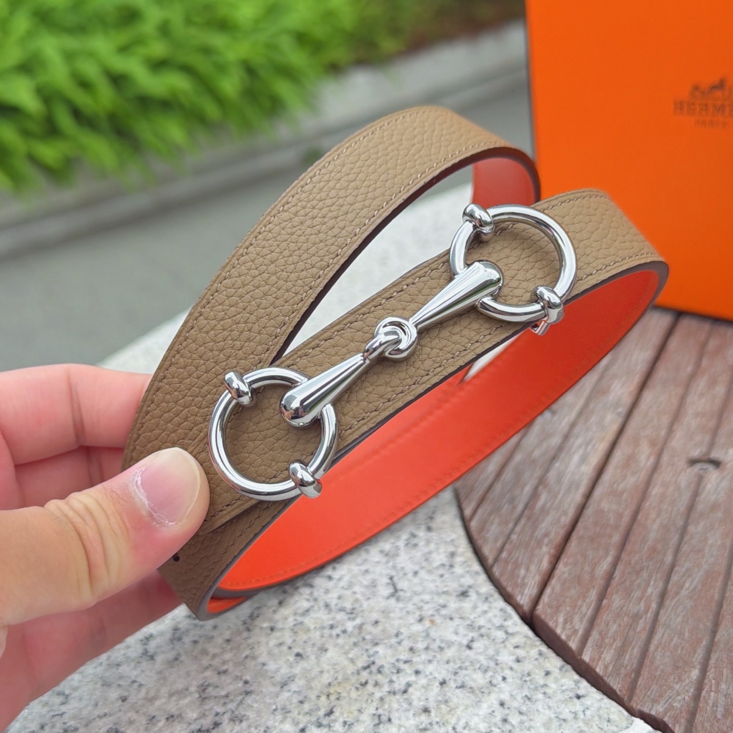 💥💥💥2.5cm爱马仕腰带，双面头层牛皮，长度：75.80.85.90.95.100.105.110欧，