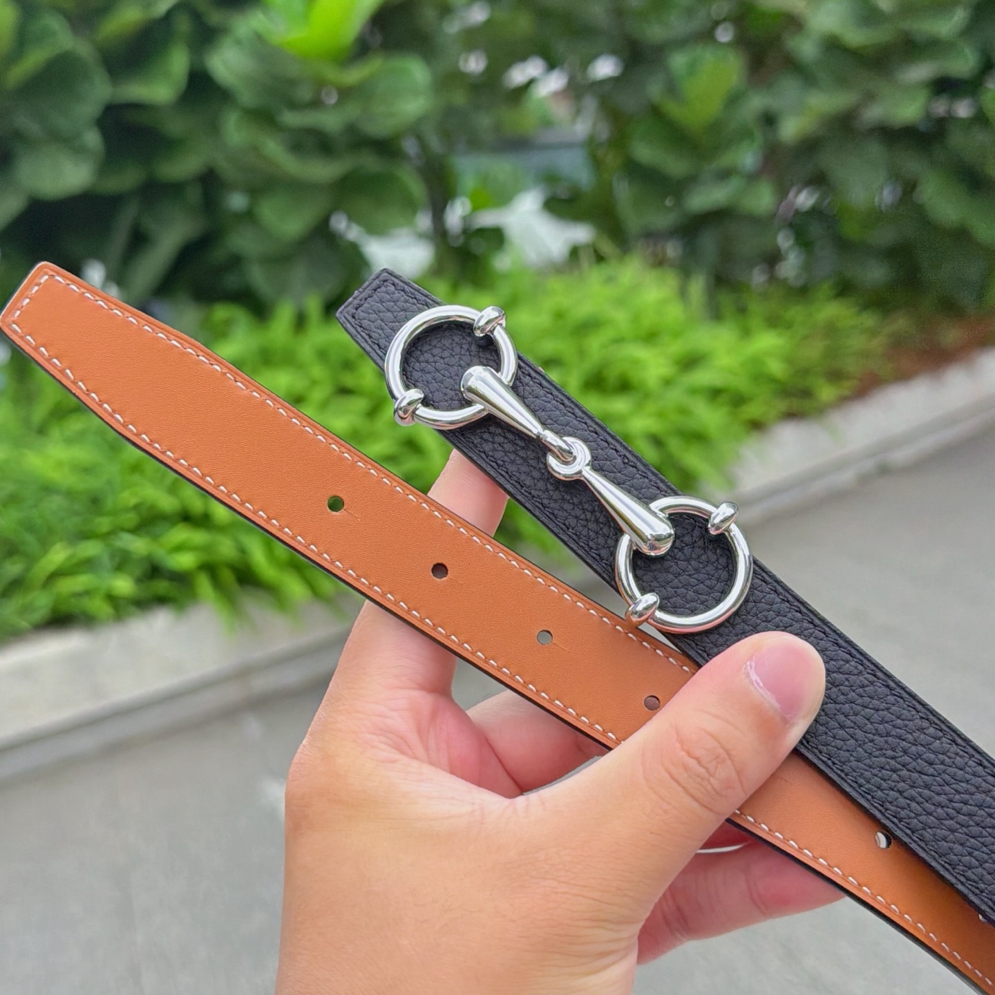 💥💥💥2.5cm爱马仕腰带，双面头层牛皮，长度：75.80.85.90.95.100.105.110欧，