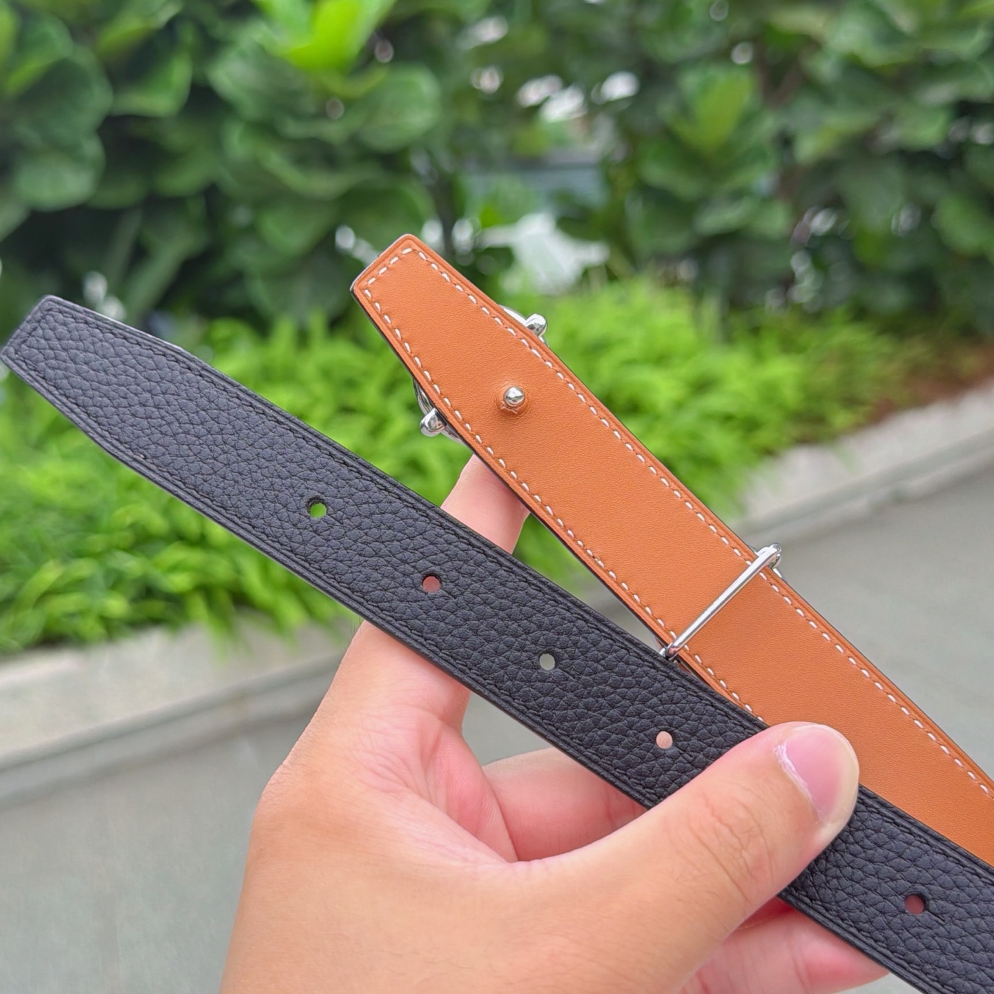 💥💥💥2.5cm爱马仕腰带，双面头层牛皮，长度：75.80.85.90.95.100.105.110欧，