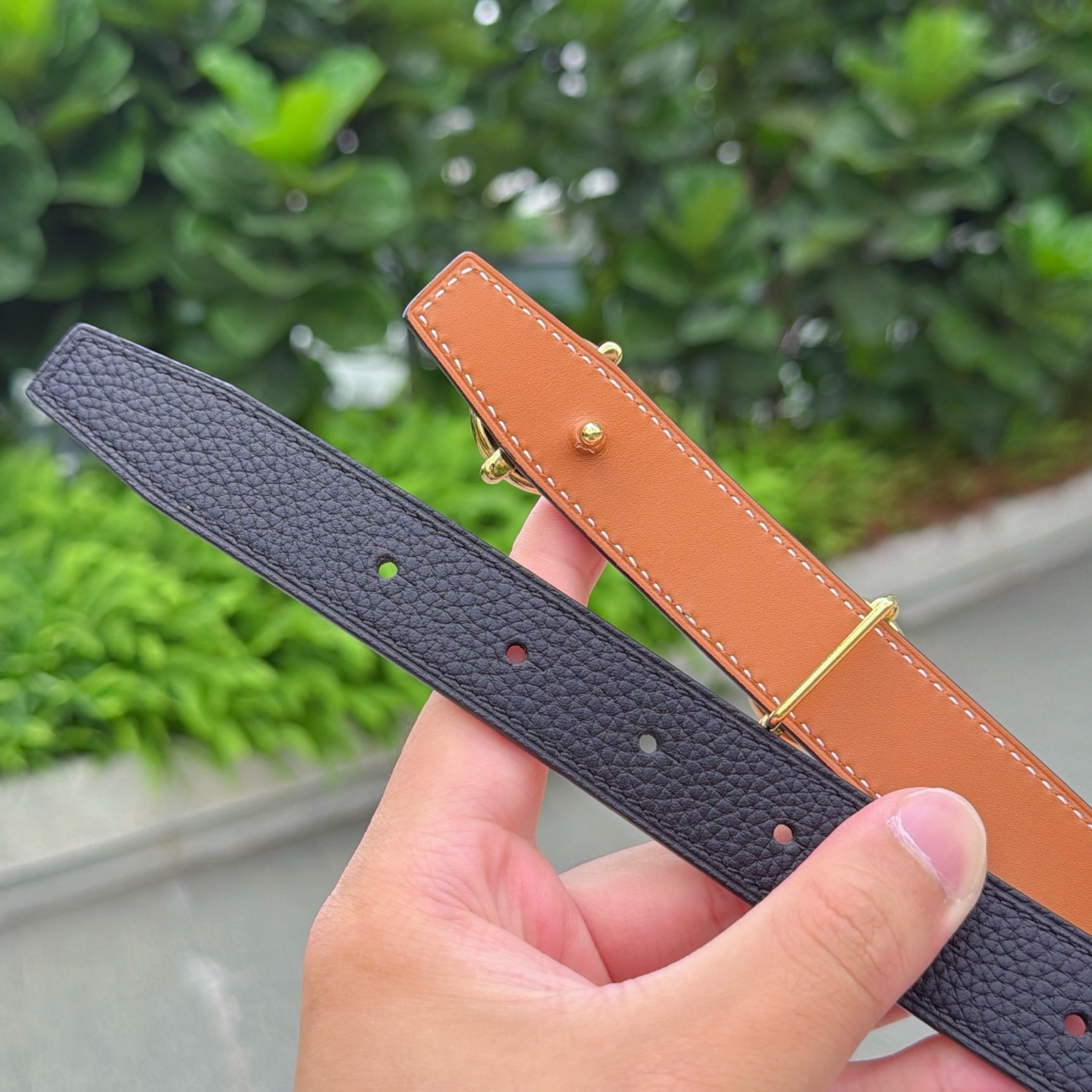 💥💥💥2.5cm爱马仕腰带，双面头层牛皮，长度：75.80.85.90.95.100.105.110欧，