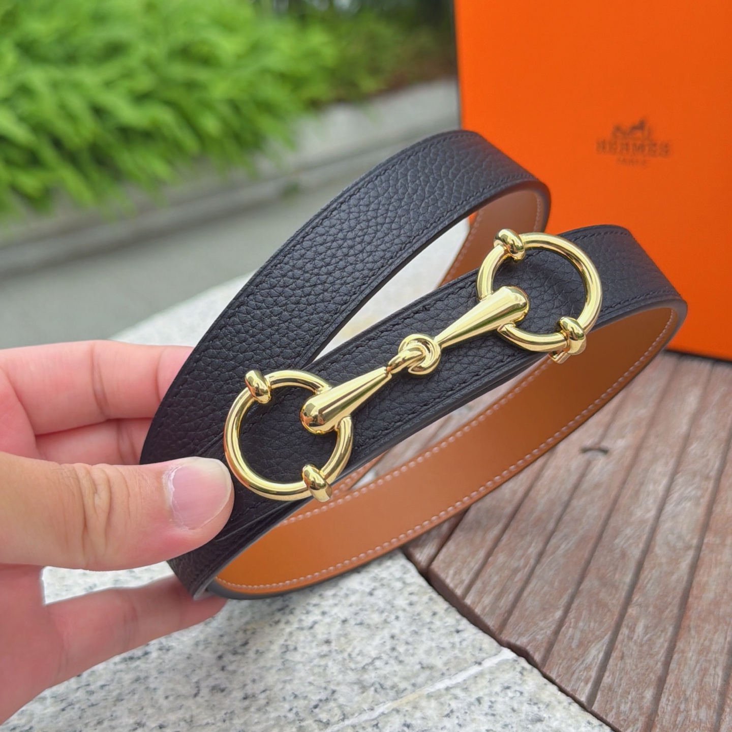 💥💥💥2.5cm爱马仕腰带，双面头层牛皮，长度：75.80.85.90.95.100.105.110欧，