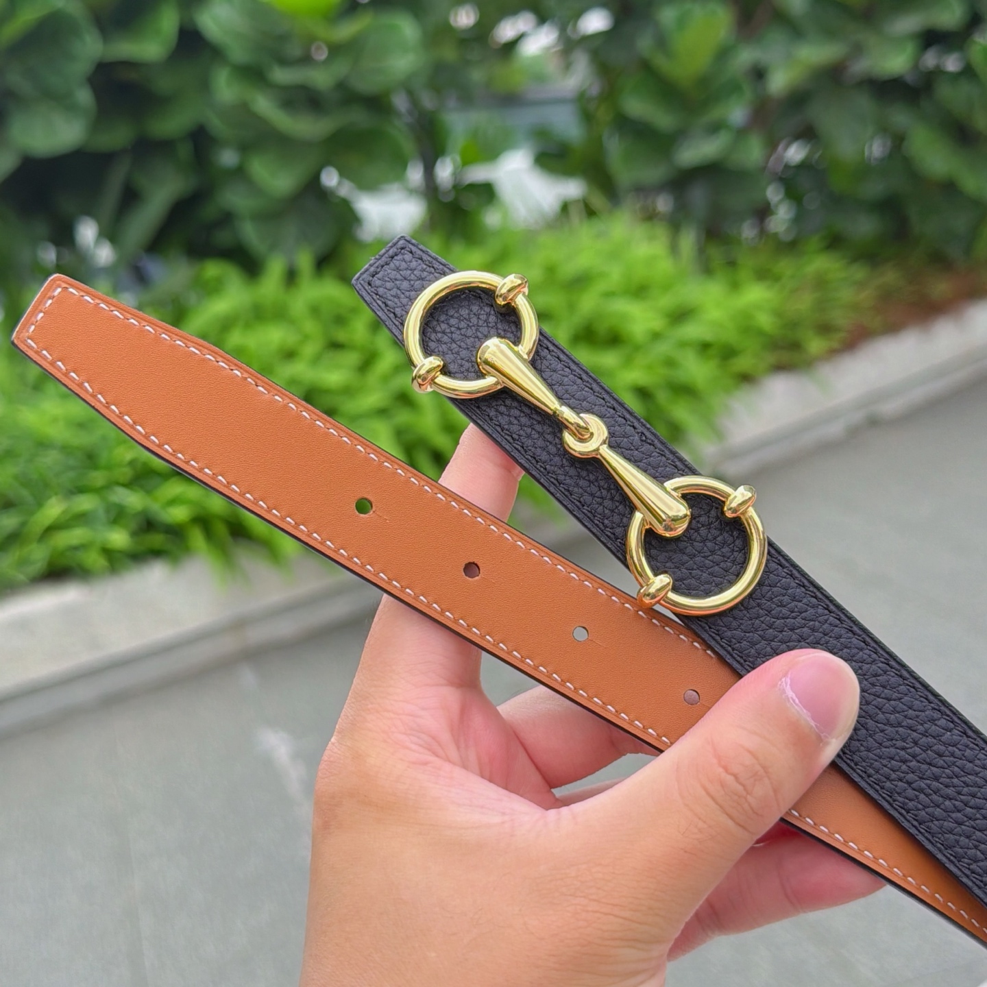 💥💥💥2.5cm爱马仕腰带，双面头层牛皮，长度：75.80.85.90.95.100.105.110欧，