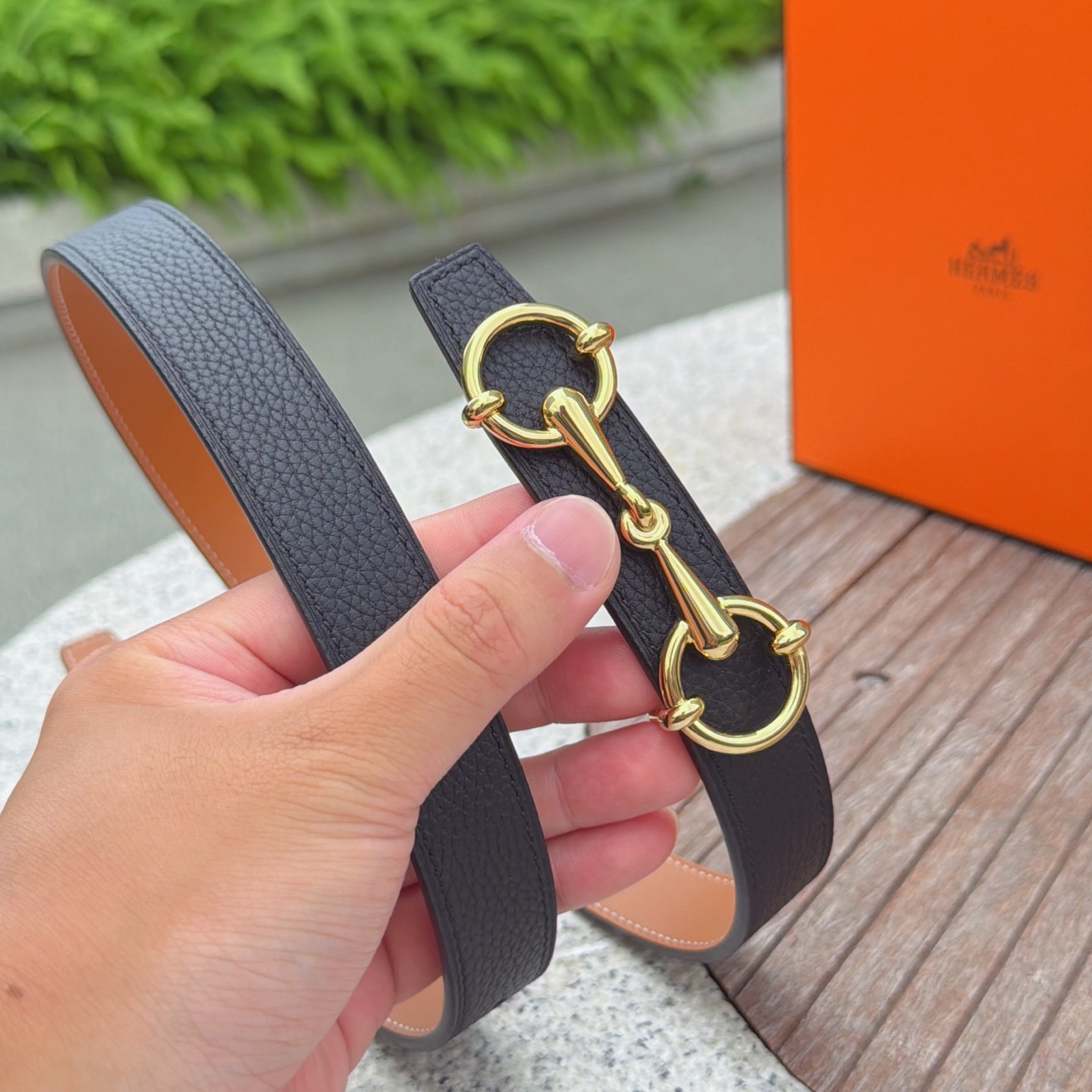 💥💥💥2.5cm爱马仕腰带，双面头层牛皮，长度：75.80.85.90.95.100.105.110欧，