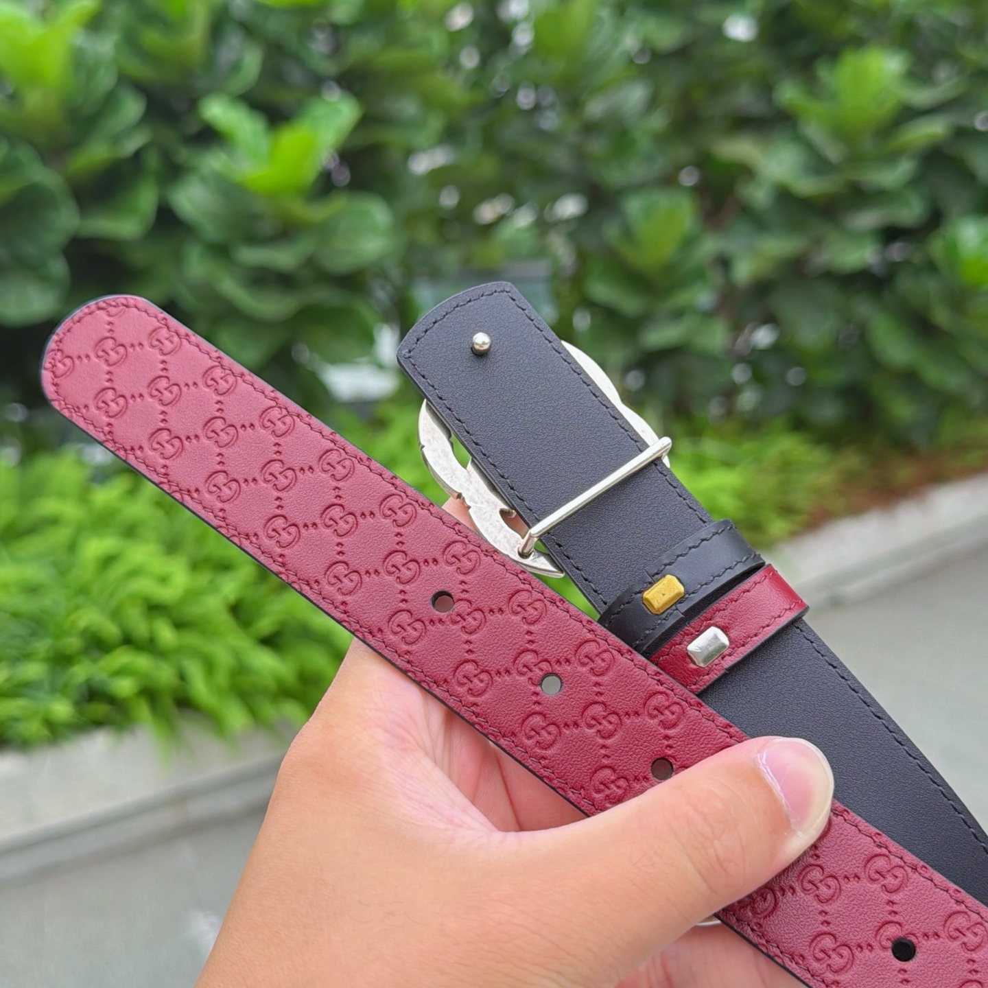 💥💥💥3.0cm 古驰 腰带，双面头层牛皮，长度：75.80.85.90.95.100.105欧，铜五金