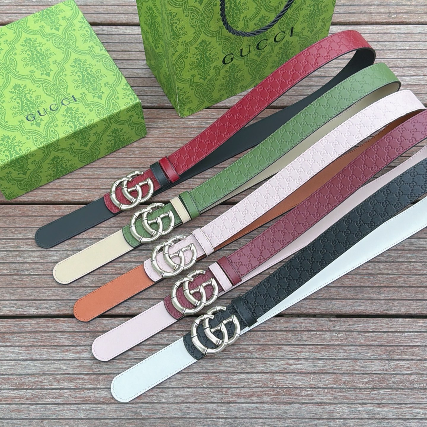 💥💥💥3.0cm 古驰 腰带，双面头层牛皮，长度：75.80.85.90.95.100.105欧，铜五金