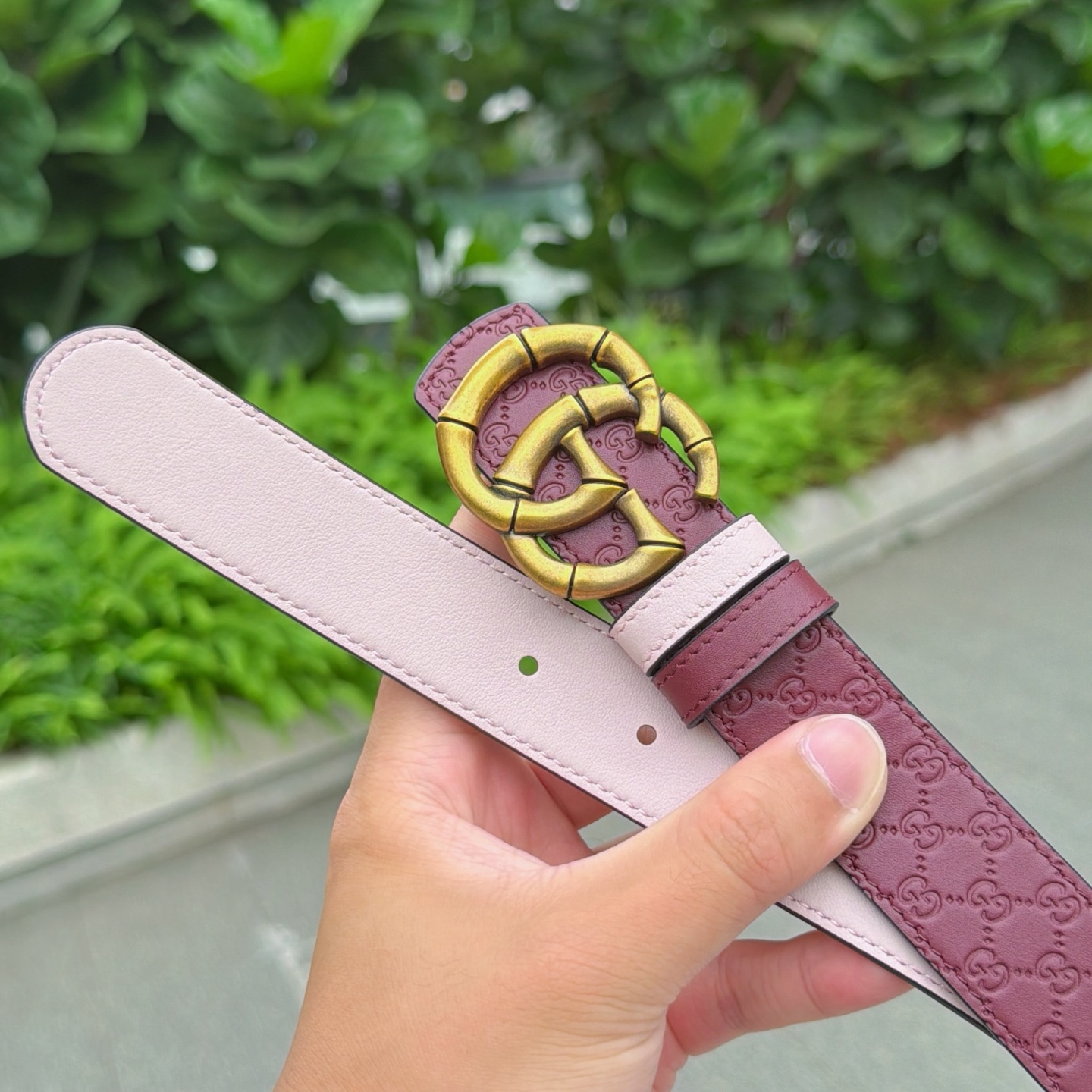 💥💥💥3.0cm 古驰 腰带，双面头层牛皮，长度：75.80.85.90.95.100.105欧，铜五金