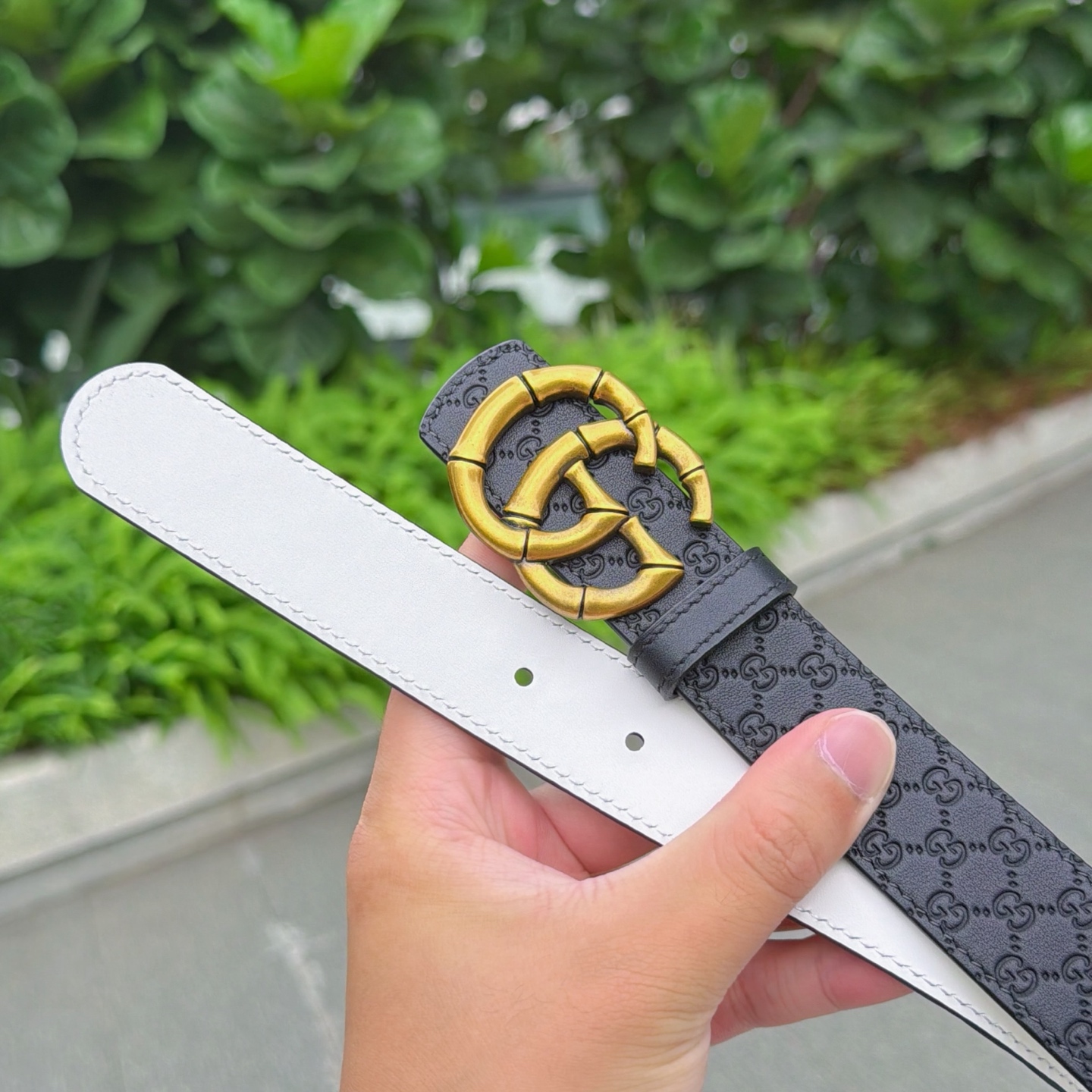 💥💥💥3.0cm 古驰 腰带，双面头层牛皮，长度：75.80.85.90.95.100.105欧，铜五金