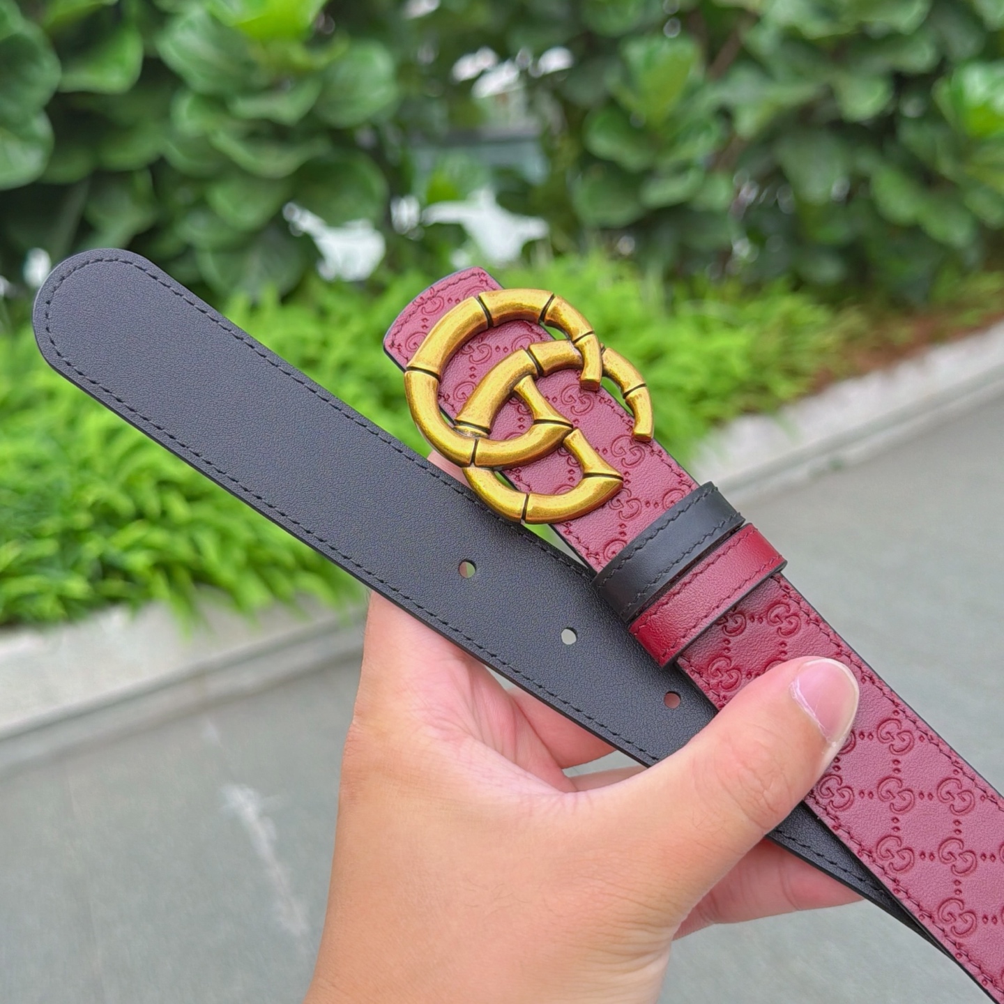 💥💥💥3.0cm 古驰 腰带，双面头层牛皮，长度：75.80.85.90.95.100.105欧，铜五金