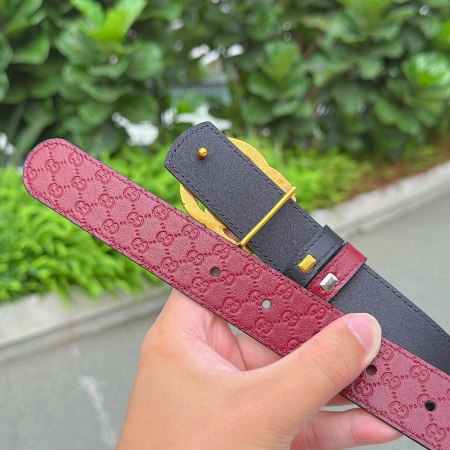 💥💥💥3.0cm 古驰 腰带，双面头层牛皮，长度：75.80.85.90.95.100.105欧，铜五金