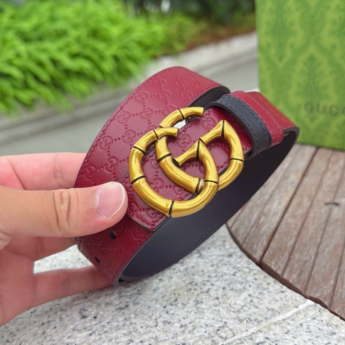 💥💥💥3.0cm 古驰 腰带，双面头层牛皮，长度：75.80.85.90.95.100.105欧，铜五金