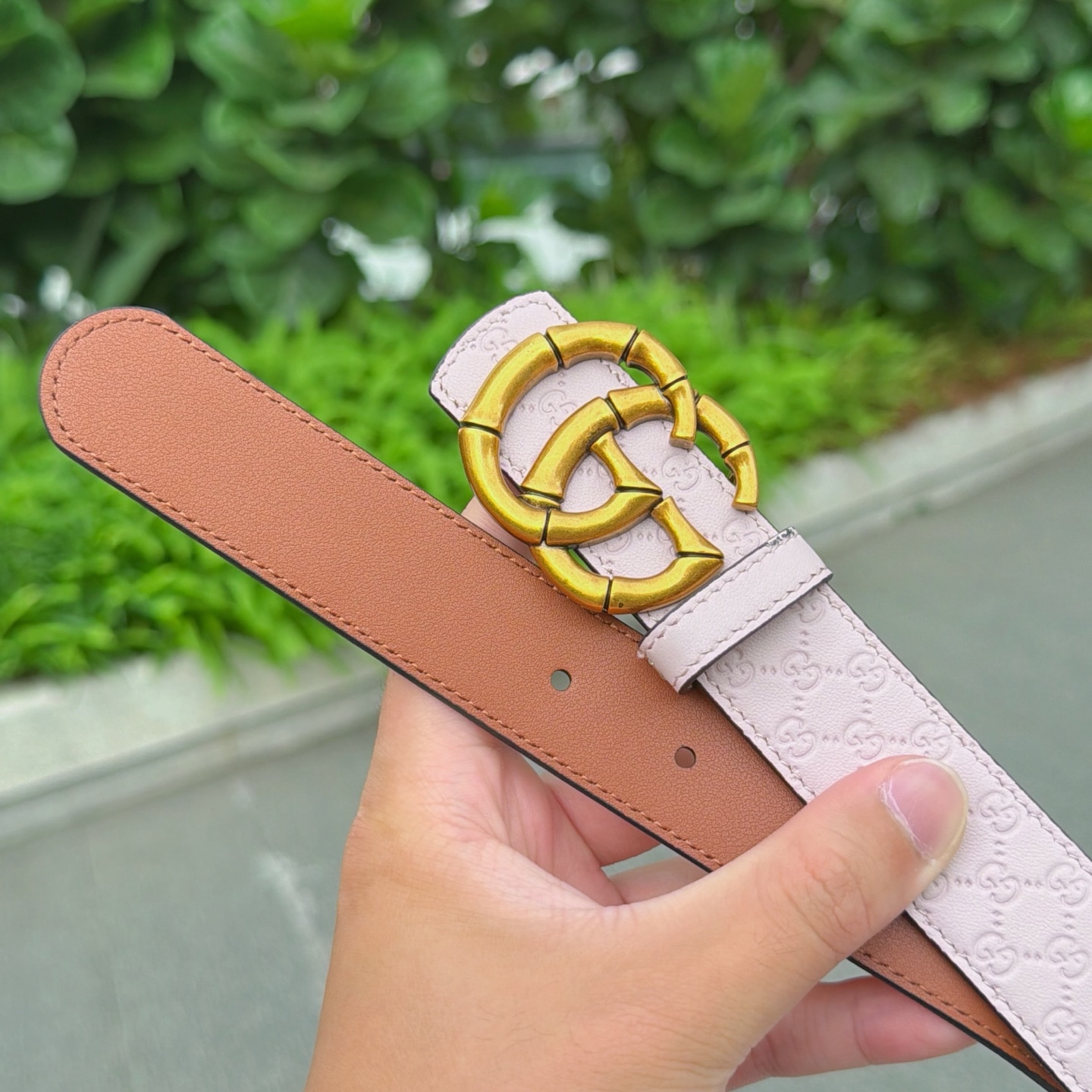 💥💥💥3.0cm 古驰 腰带，双面头层牛皮，长度：75.80.85.90.95.100.105欧，铜五金