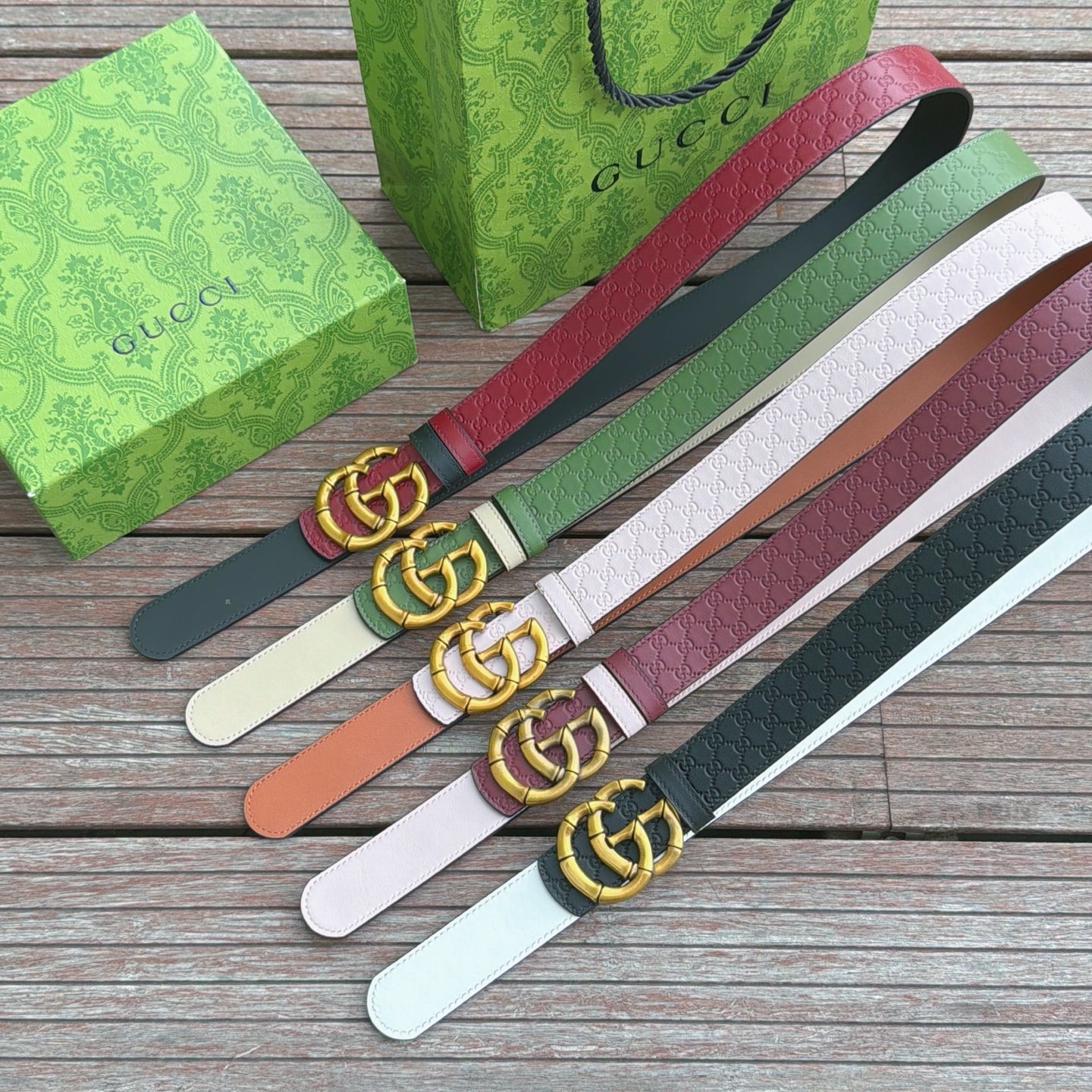 💥💥💥3.0cm 古驰 腰带，双面头层牛皮，长度：75.80.85.90.95.100.105欧，铜五金