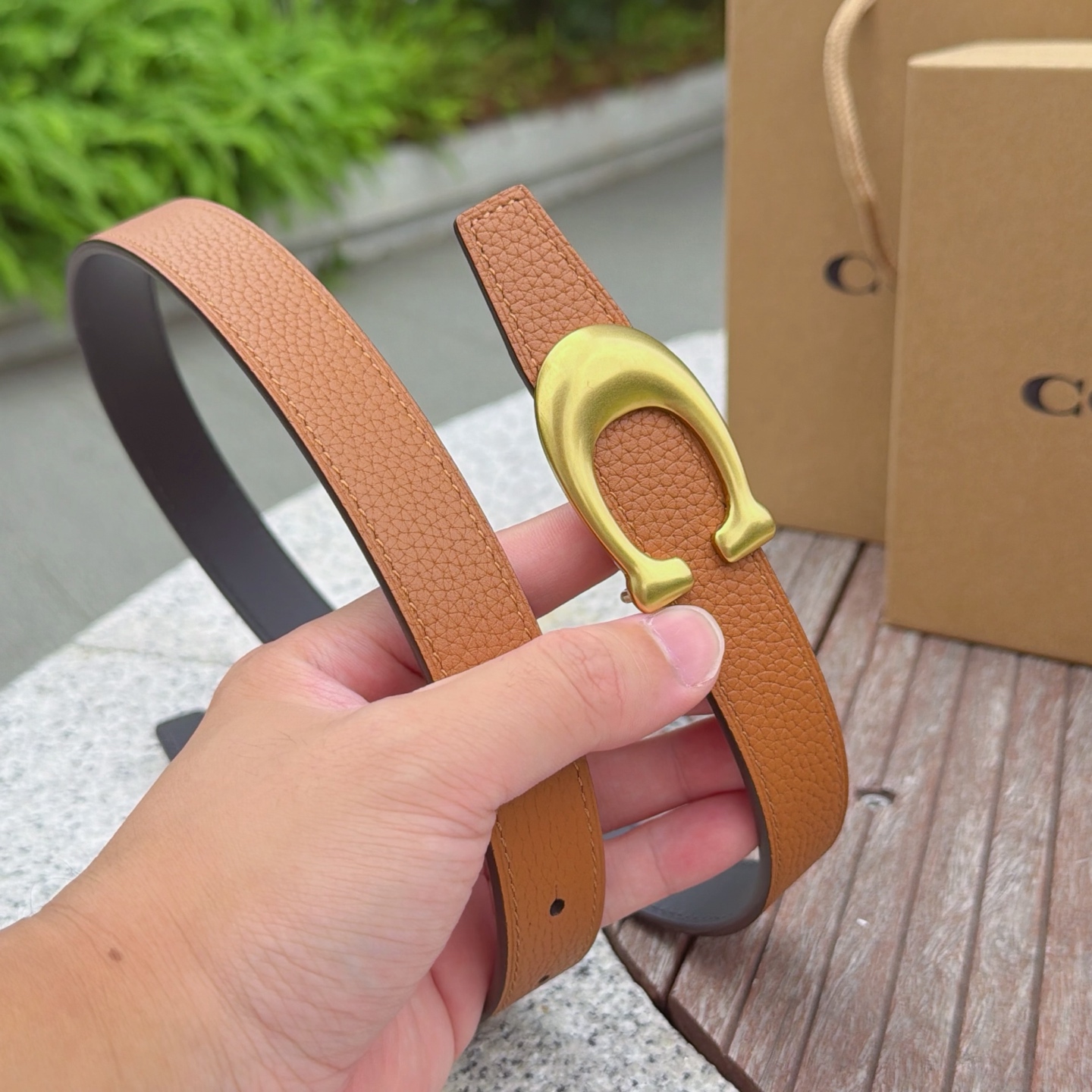 2.5cm蔻驰COACH腰带 双面头层牛皮 铜五金扣-Chinese UA Cheap High Quatity Brand Clothes Bags handbags Sneakers wholesale wholesaler seller from China Factory suppliers Fashion Clothing Shoes best Quality Beautiful Price 2.5cm蔻驰COACH腰带 双面头层牛皮 铜五金扣