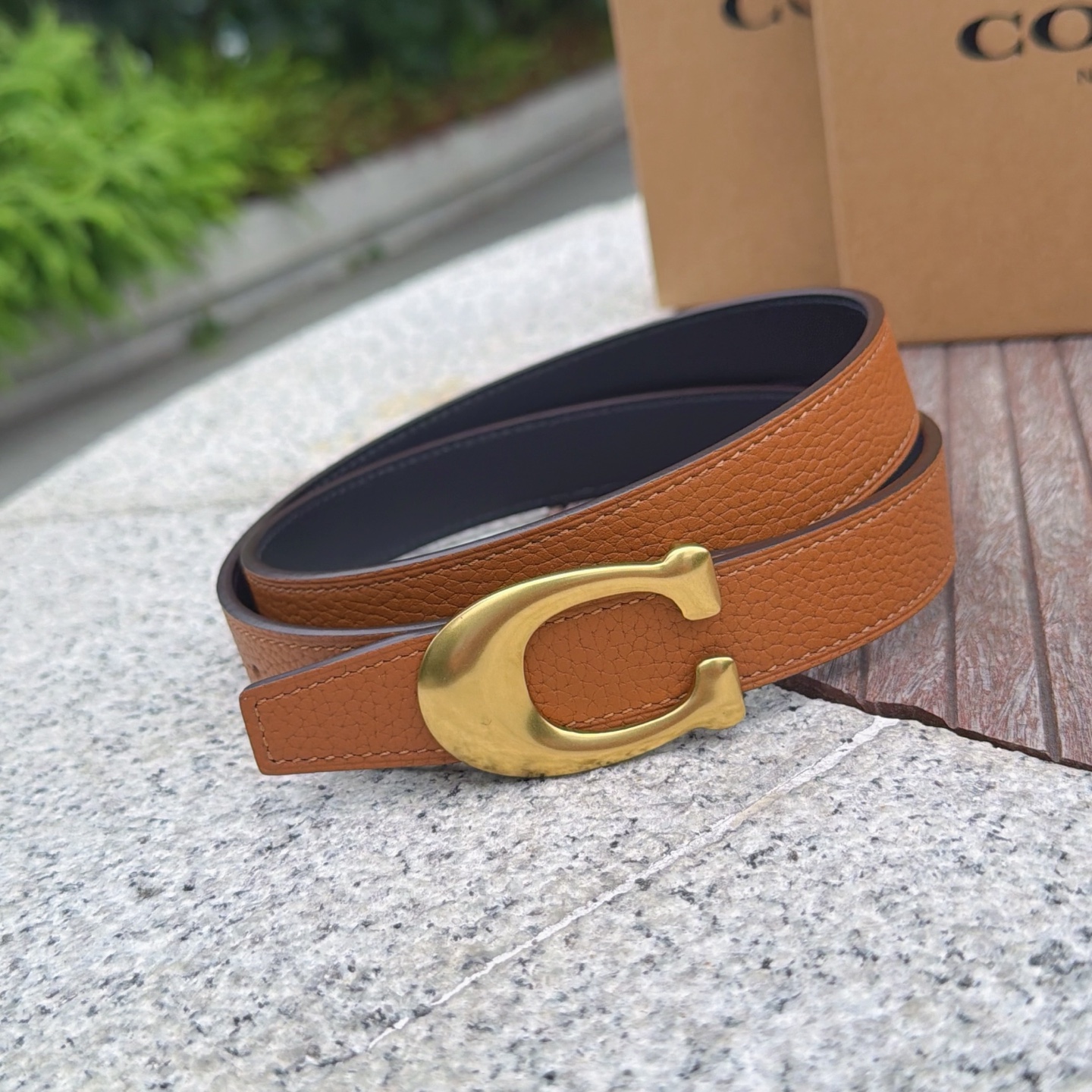 2.5cm蔻驰COACH腰带 双面头层牛皮 铜五金扣-Chinese UA Cheap High Quatity Brand Clothes Bags handbags Sneakers wholesale wholesaler seller from China Factory suppliers Fashion Clothing Shoes best Quality Beautiful Price 2.5cm蔻驰COACH腰带 双面头层牛皮 铜五金扣
