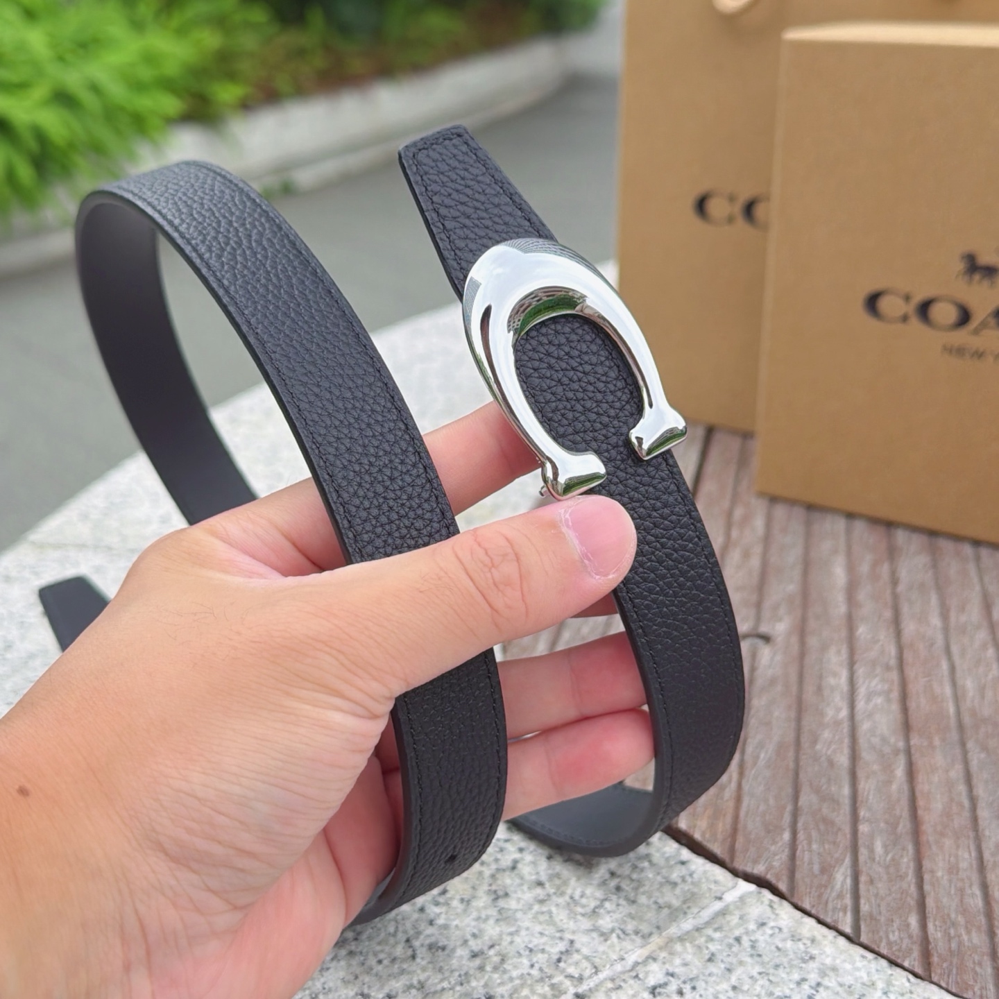 2.5cm蔻驰COACH腰带 双面头层牛皮-Chinese UA Cheap High Quatity Brand Clothes Bags handbags Sneakers wholesale wholesaler seller from China Factory suppliers Fashion Clothing Shoes best Quality Beautiful Price 2.5cm蔻驰COACH腰带 双面头层牛皮