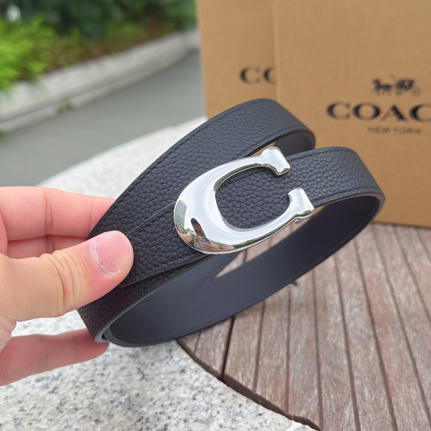 2.5cm蔻驰COACH腰带 双面头层牛皮-Chinese UA Cheap High Quatity Brand Clothes Bags handbags Sneakers wholesale wholesaler seller from China Factory suppliers Fashion Clothing Shoes best Quality Beautiful Price 2.5cm蔻驰COACH腰带 双面头层牛皮