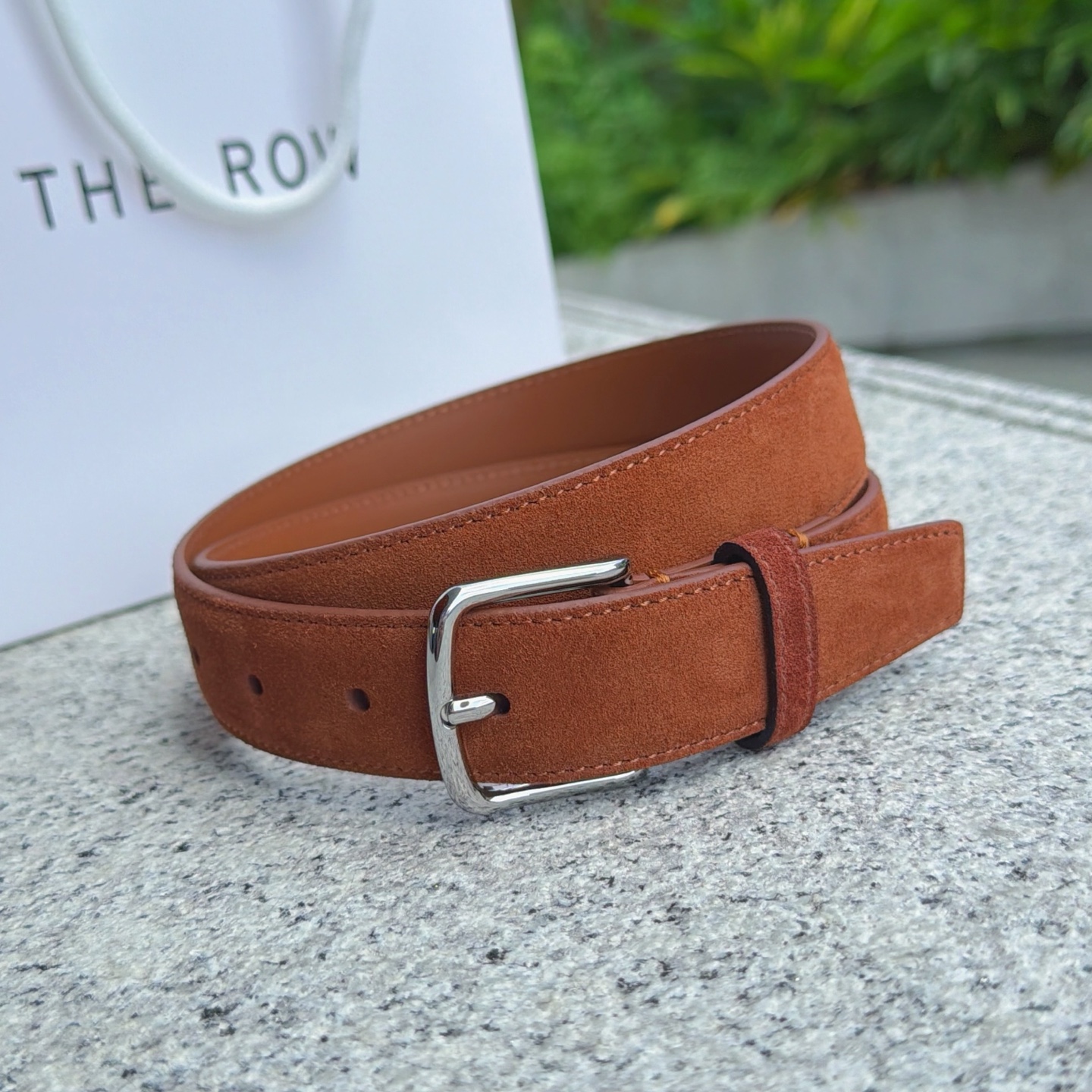 💥💥💥3.0cm THE  ROW腰带，绒面，头层牛皮，长度：75.80.85.90.95.100.欧，