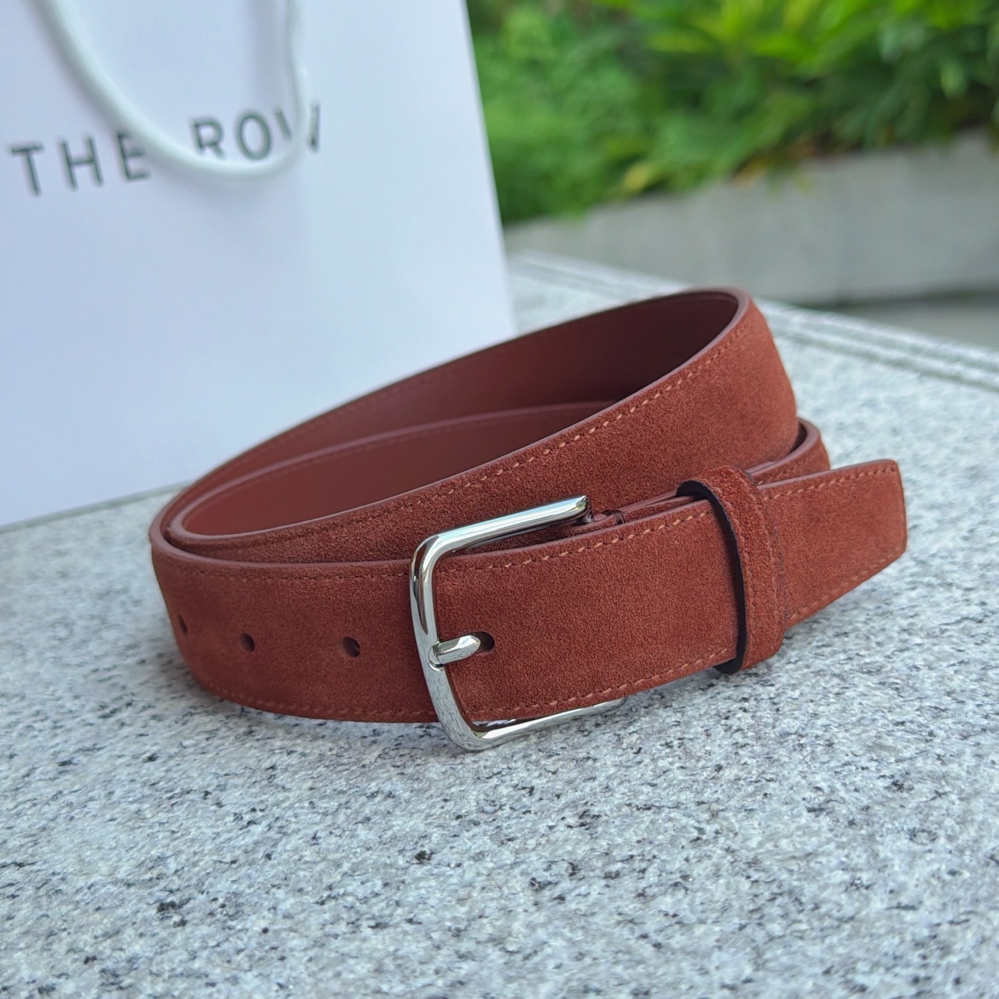 💥💥💥3.0cm THE  ROW腰带，绒面，头层牛皮，长度：75.80.85.90.95.100.欧，