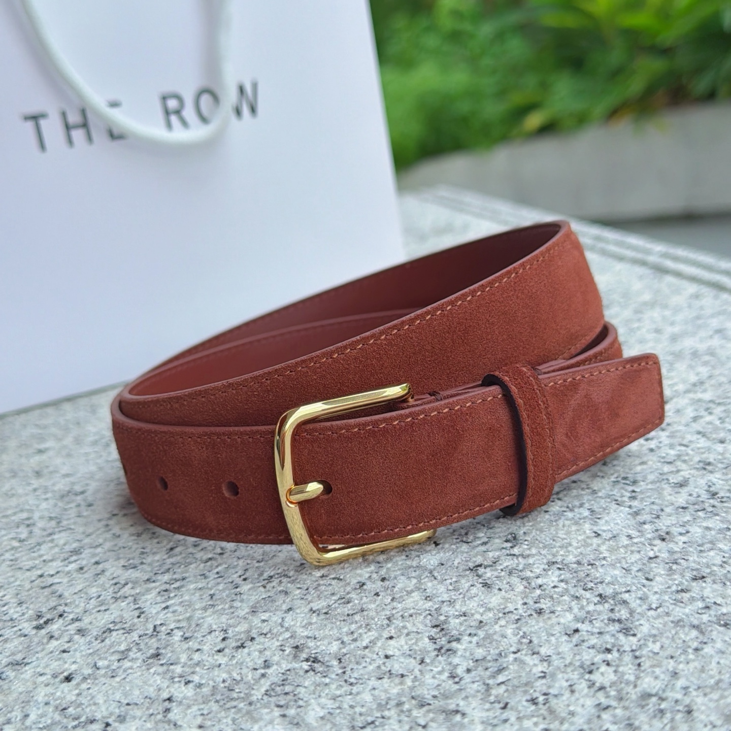 💥💥💥3.0cm THE  ROW腰带，绒面，头层牛皮，长度：75.80.85.90.95.100.欧，