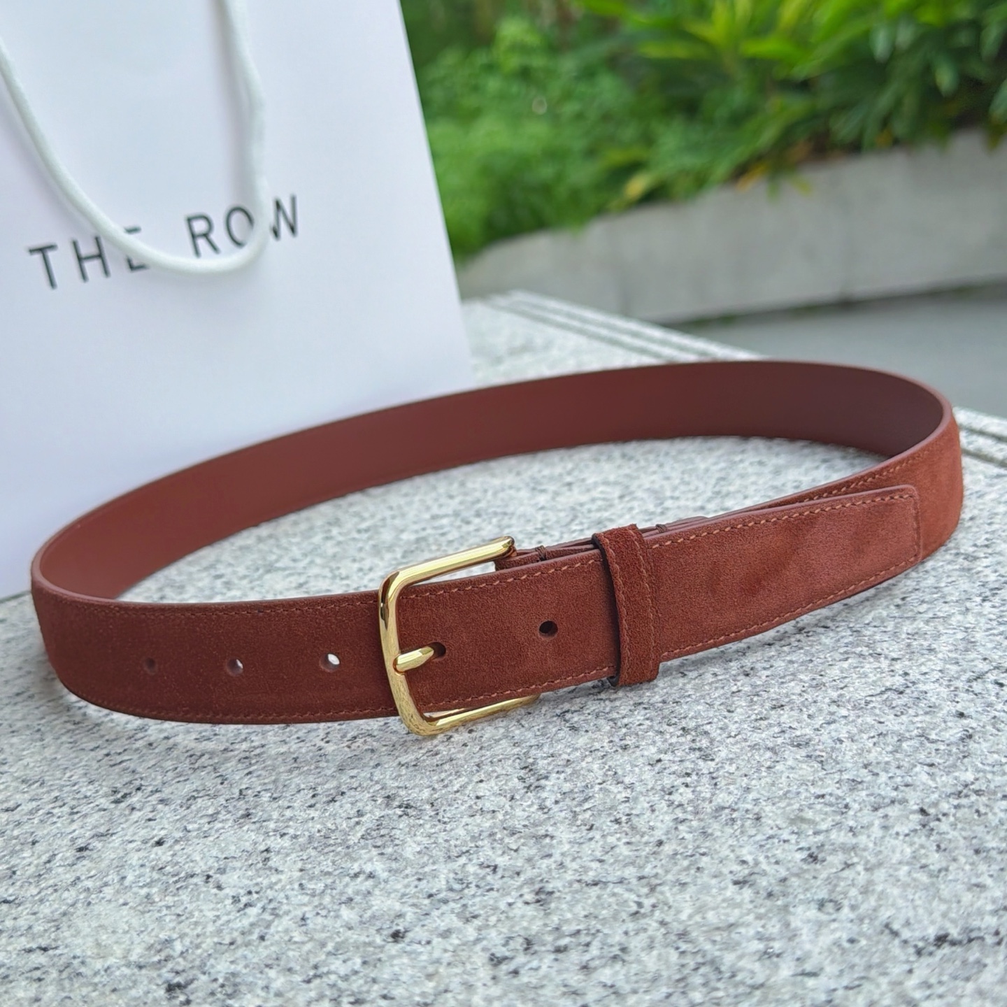 💥💥💥3.0cm THE  ROW腰带，绒面，头层牛皮，长度：75.80.85.90.95.100.欧，
