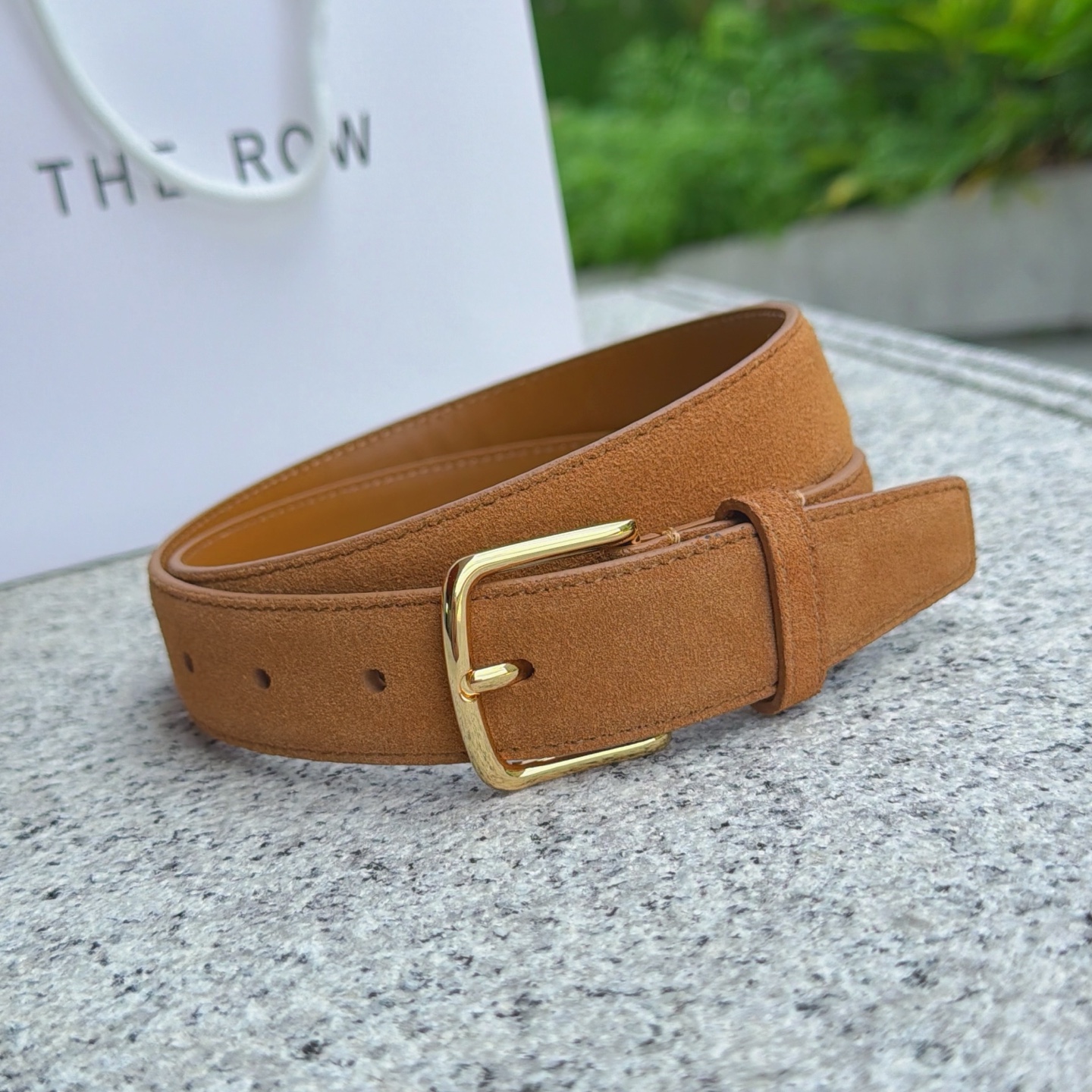 💥💥💥3.0cm THE  ROW腰带，绒面，头层牛皮，长度：75.80.85.90.95.100.欧，