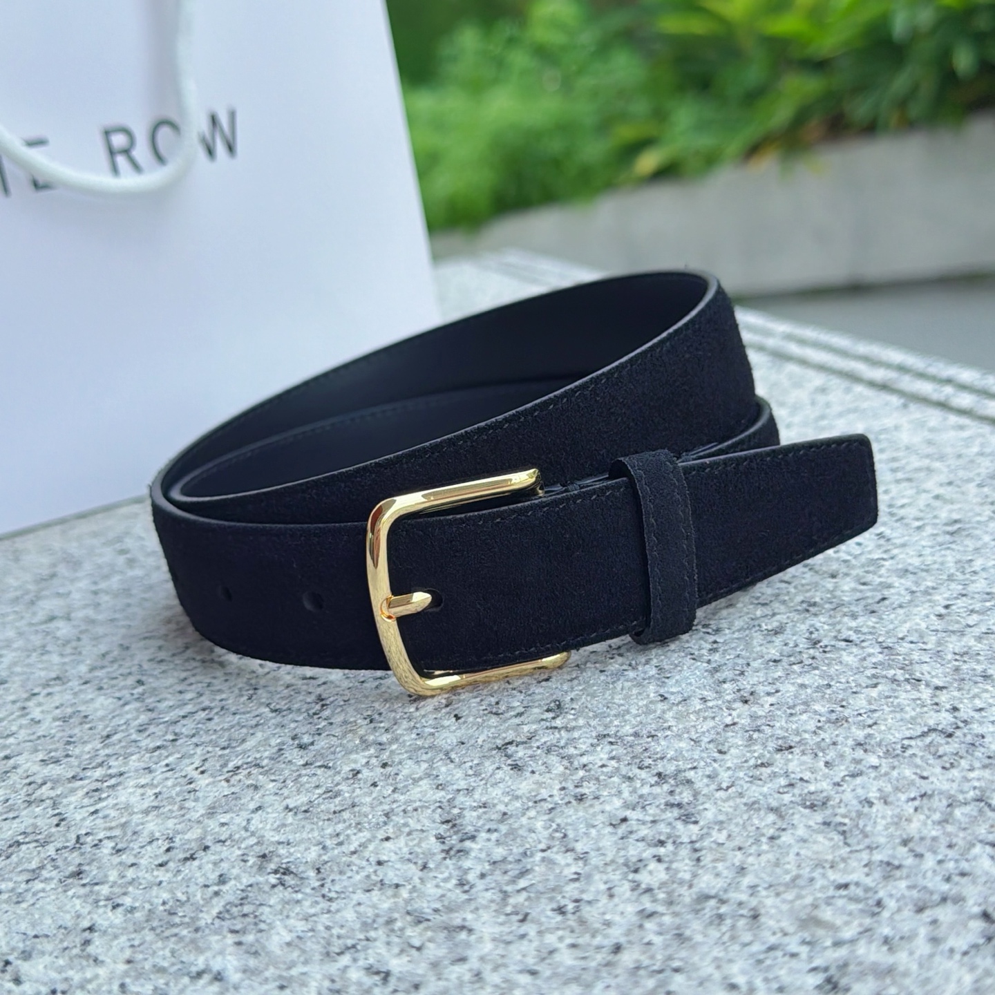 💥💥💥3.0cm THE  ROW腰带，绒面，头层牛皮，长度：75.80.85.90.95.100.欧，