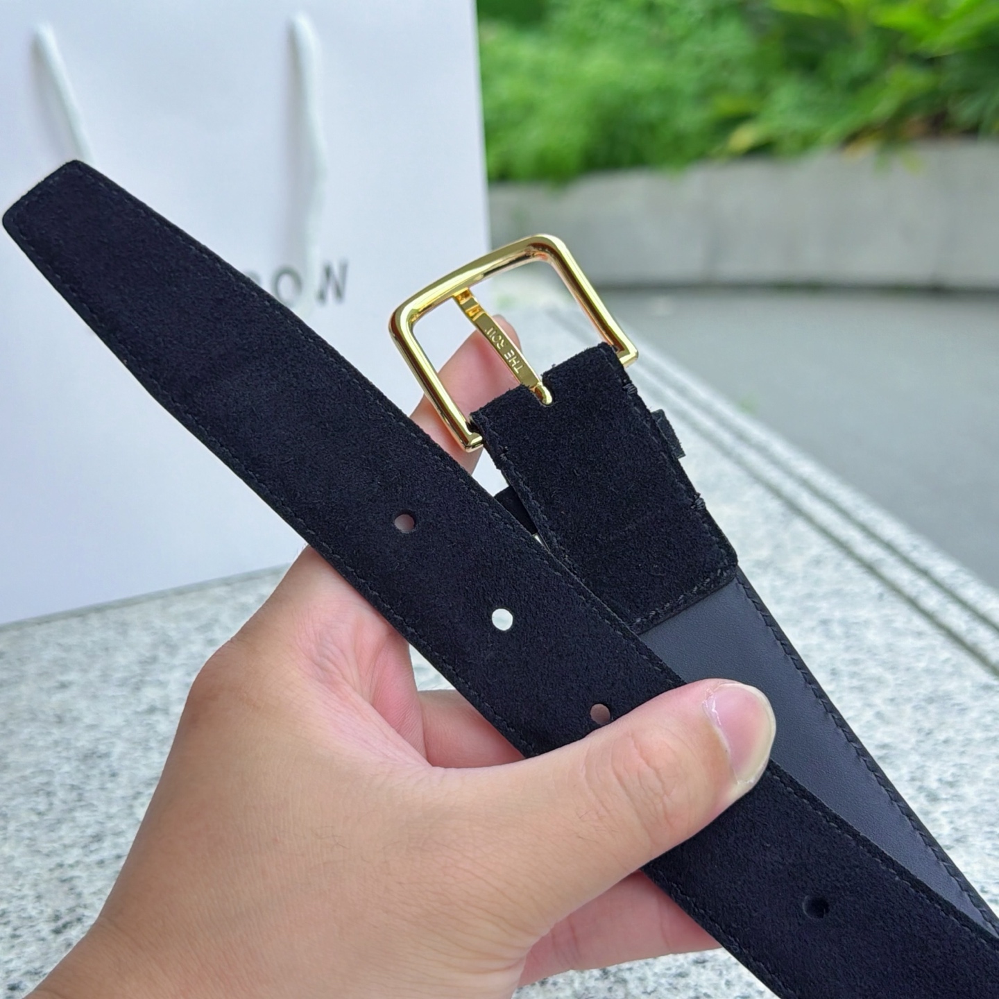 💥💥💥3.0cm THE  ROW腰带，绒面，头层牛皮，长度：75.80.85.90.95.100.欧，