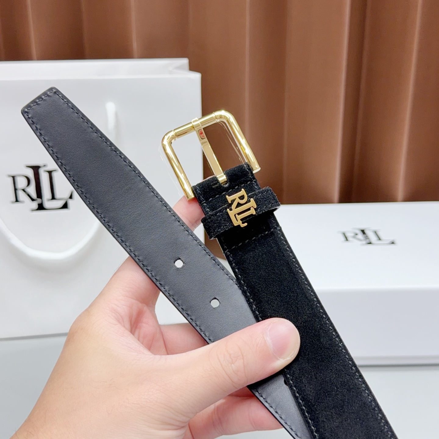 💥💥💥3.0cm 拉夫劳伦腰带，头层牛皮，长度：75.80.85.90.95.100.105.欧。