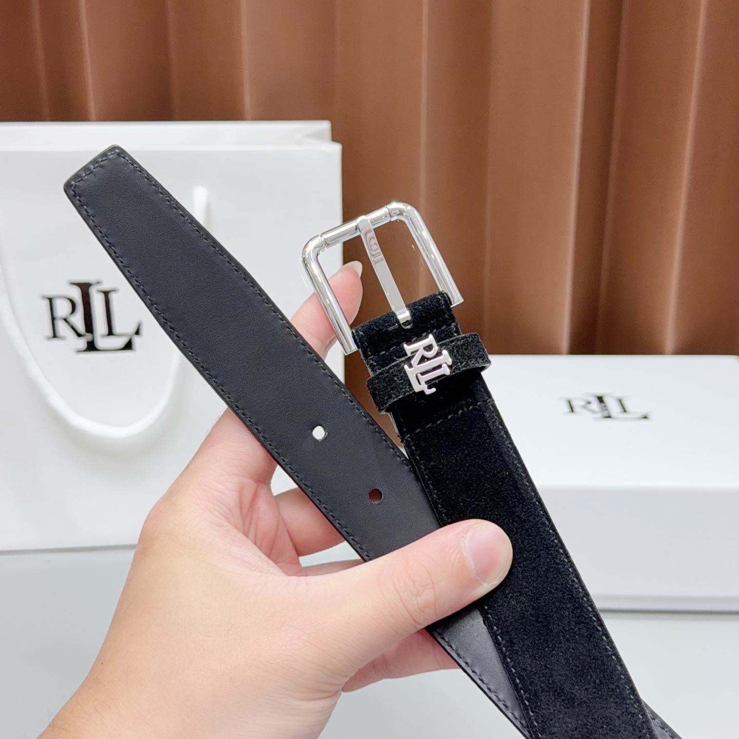💥💥💥3.0cm 拉夫劳伦腰带，头层牛皮，长度：75.80.85.90.95.100.105.欧  