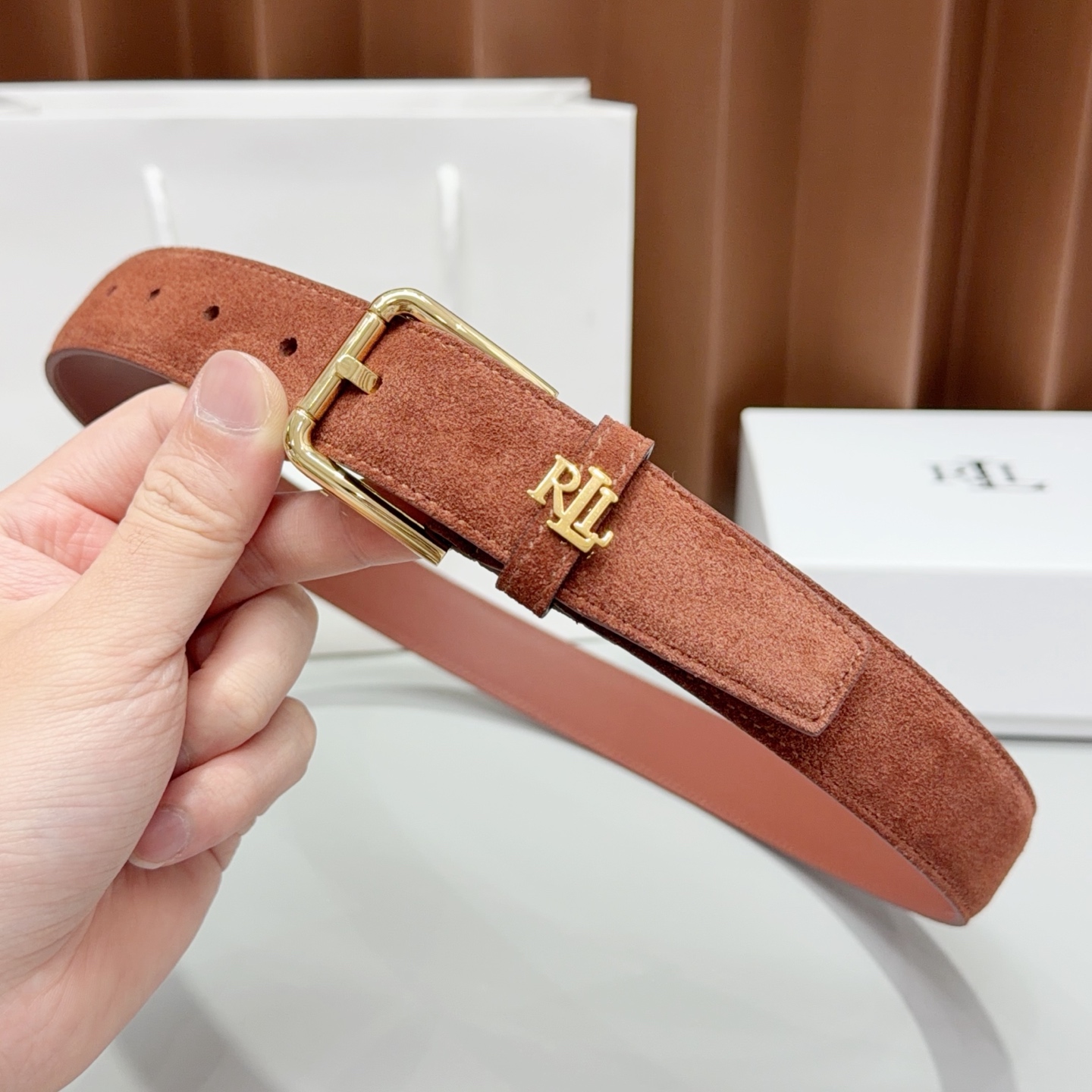 💥💥💥3.0cm 拉夫劳伦腰带，头层牛皮，长度：75.80.85.90.95.100.105.欧. 