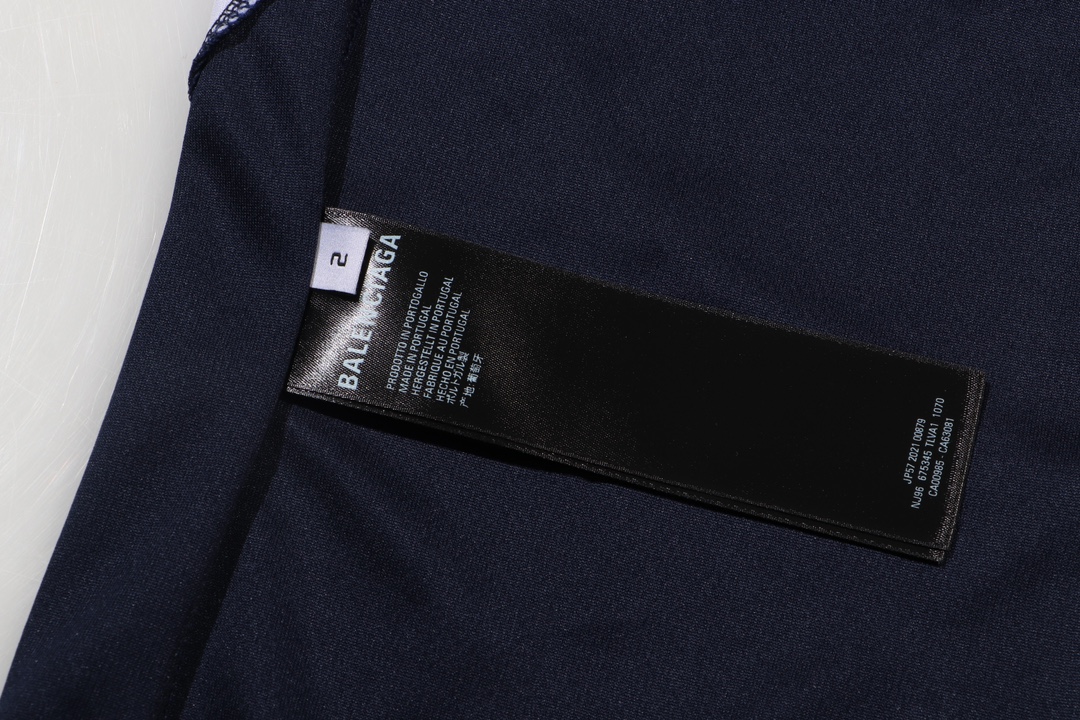 Balenciaga Jersey Top - Paris Logo, Navy Blue, Short Sleeve, Sizes S-XL 7 i1707024577 3413 4