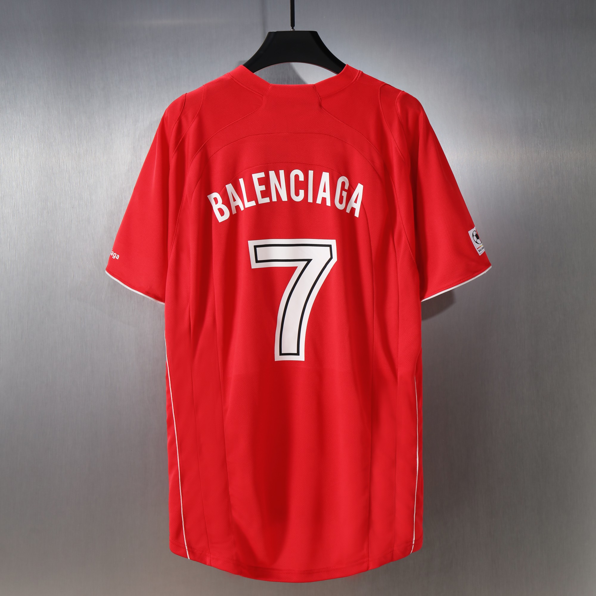 Balenciaga BLNCG Jersey Top - Stylish Red Tee, Sizes S-XL Available Now! 2 a1710963423599 0248