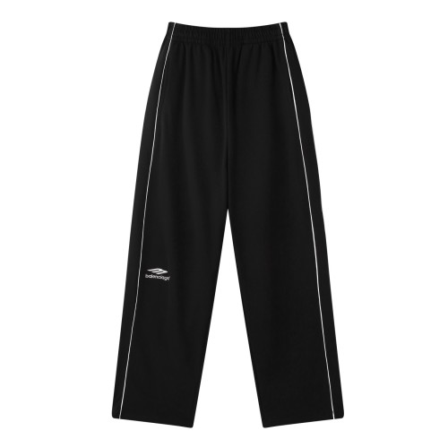 Balenciaga Black 3B Sports Embroidery Track Pants Unisex Classic Style 1 Balenciaga Black 3B Sports Embroidery Track Pants Unisex Classic Style
