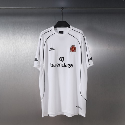 3B Sports x Balenciaga Embroidered Football Jersey - White & Pink 1 3B Sports x Balenciaga Embroidered Football Jersey - White & Pink
