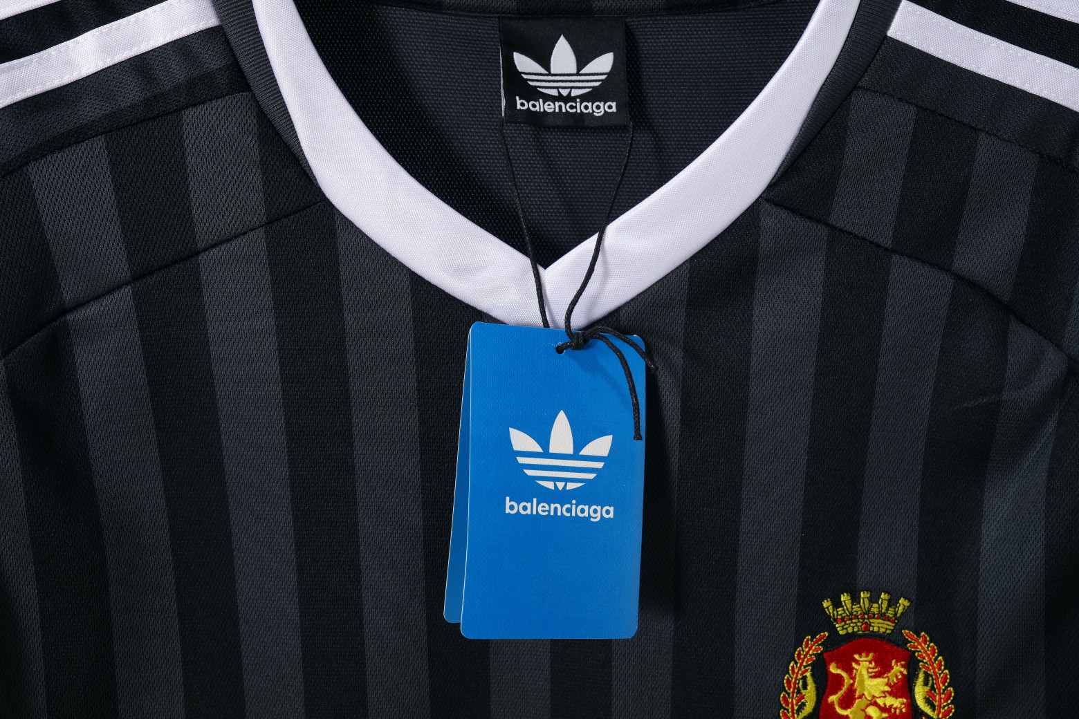 Adidas x Balenciaga Jersey Top: Stylish Striped Tee, Sizes S-XL Available 8 a1717493006374 4186