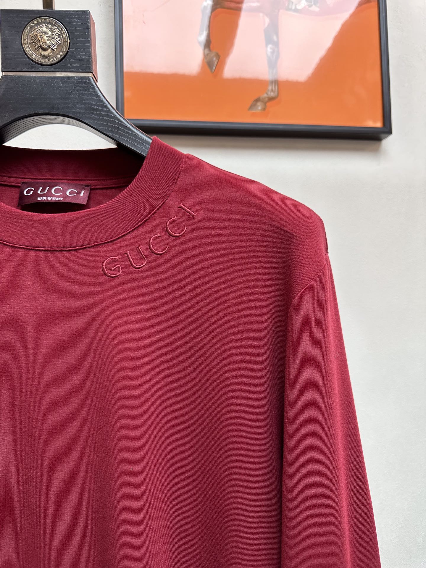 GUCCI2024新款羊毛打底衫时尚男士高品质羊毛长袖打底衫！采用75.2%的天丝,18.8%羊毛,6%