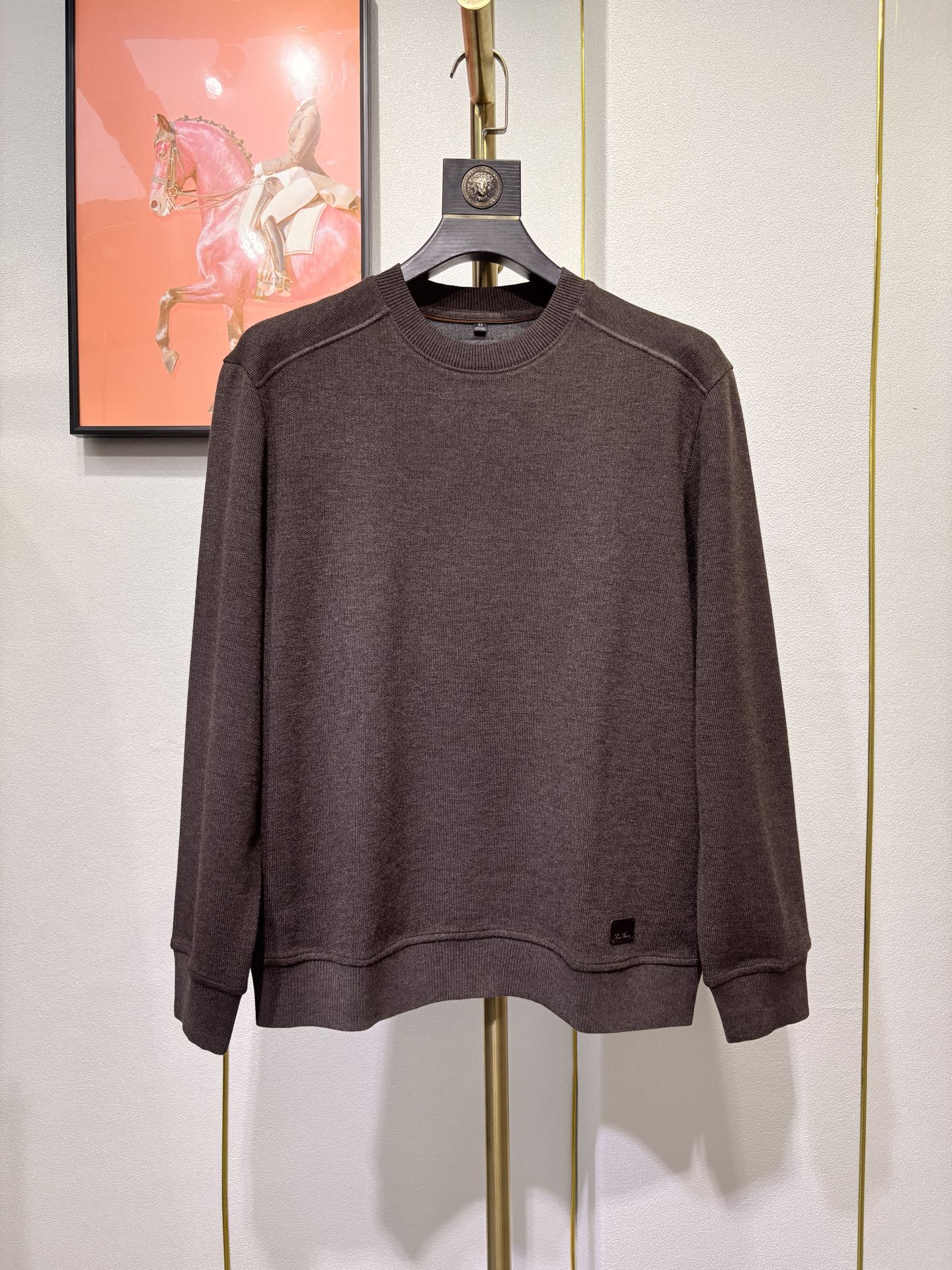 lP🆕诺悠翩雅，2025秋冬男款羊毛混纺毛衣，超级简约大方的版型设计（绵羊毛 棉 聚酯纤维 腈纶混纺材质