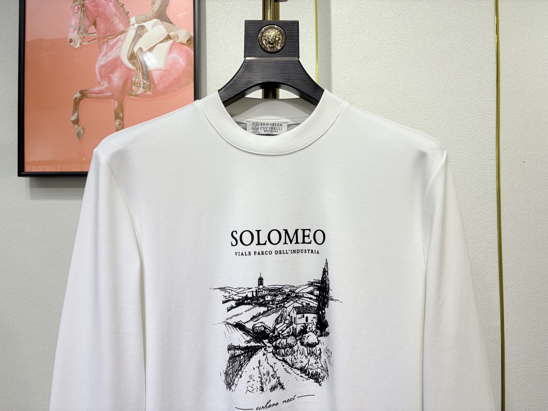 Brunello Cucinelli，BC，2025时尚男士高品质长袖打底衫！采用高档顶级，双面拉架面料