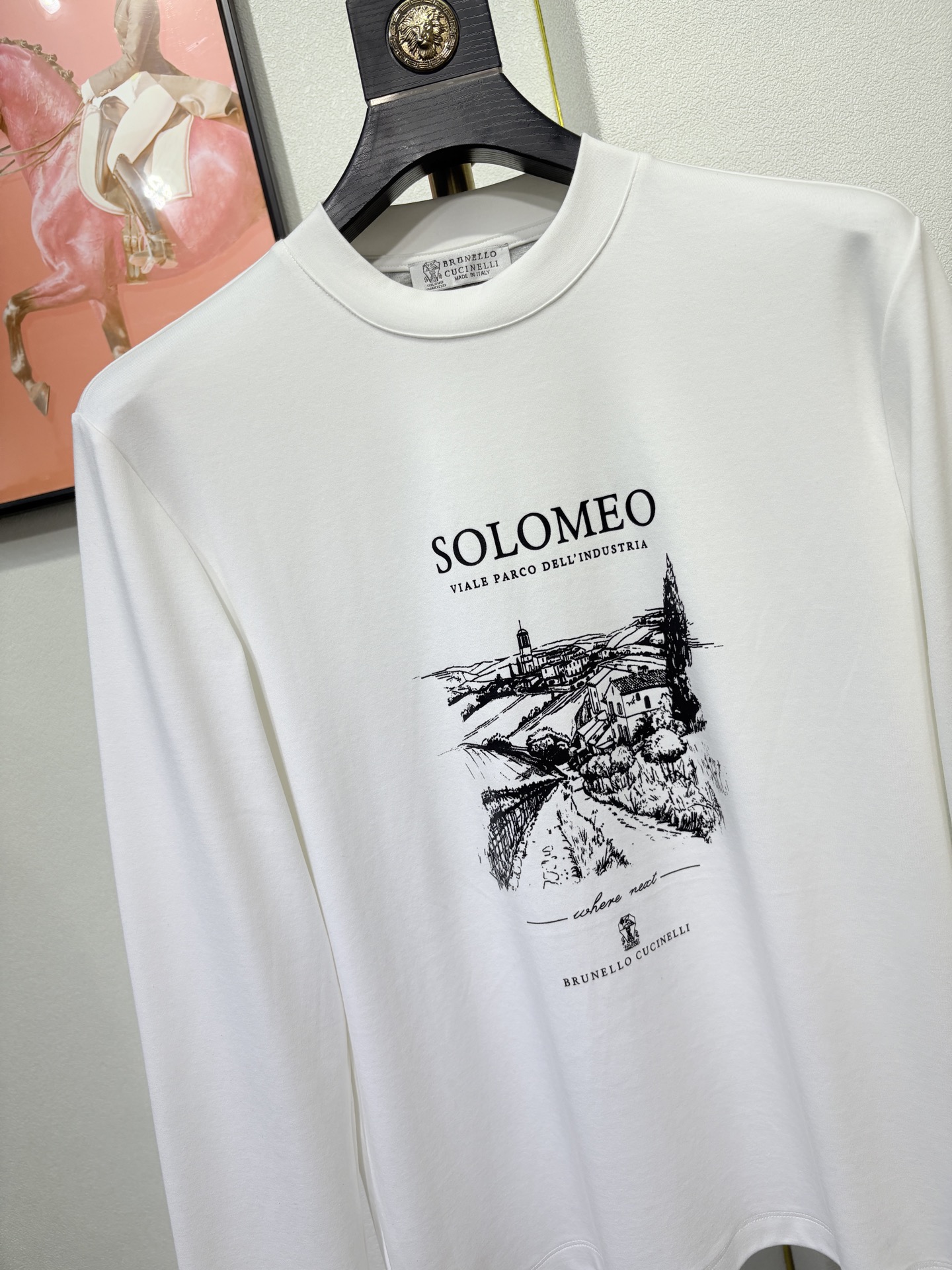 Brunello Cucinelli，BC，2025时尚男士高品质长袖打底衫！采用高档顶级，双面拉架面料