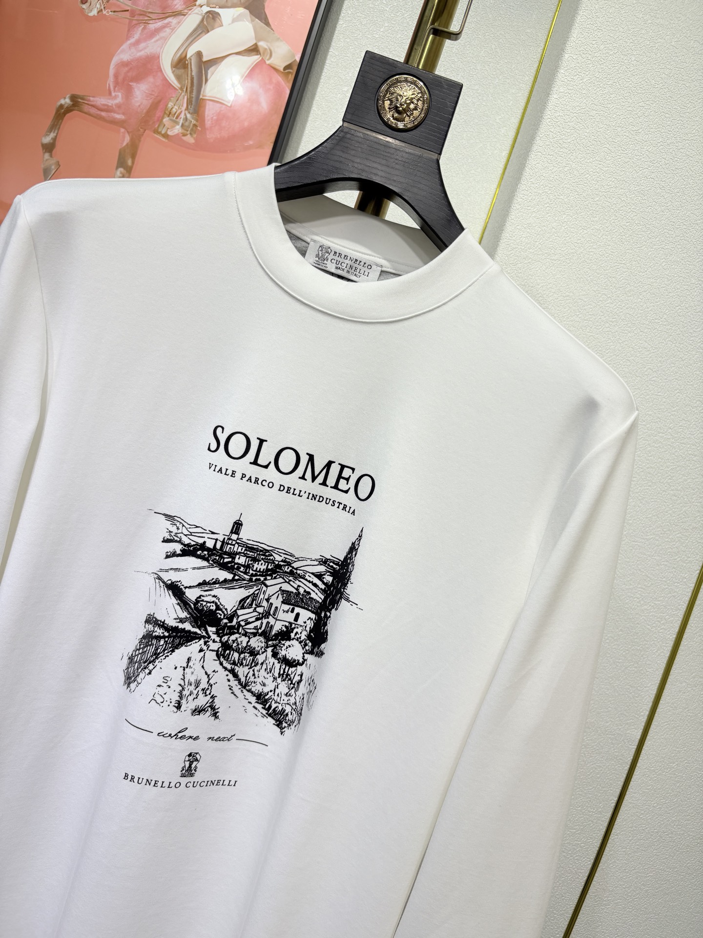 Brunello Cucinelli，BC，2025时尚男士高品质长袖打底衫！采用高档顶级，双面拉架面料