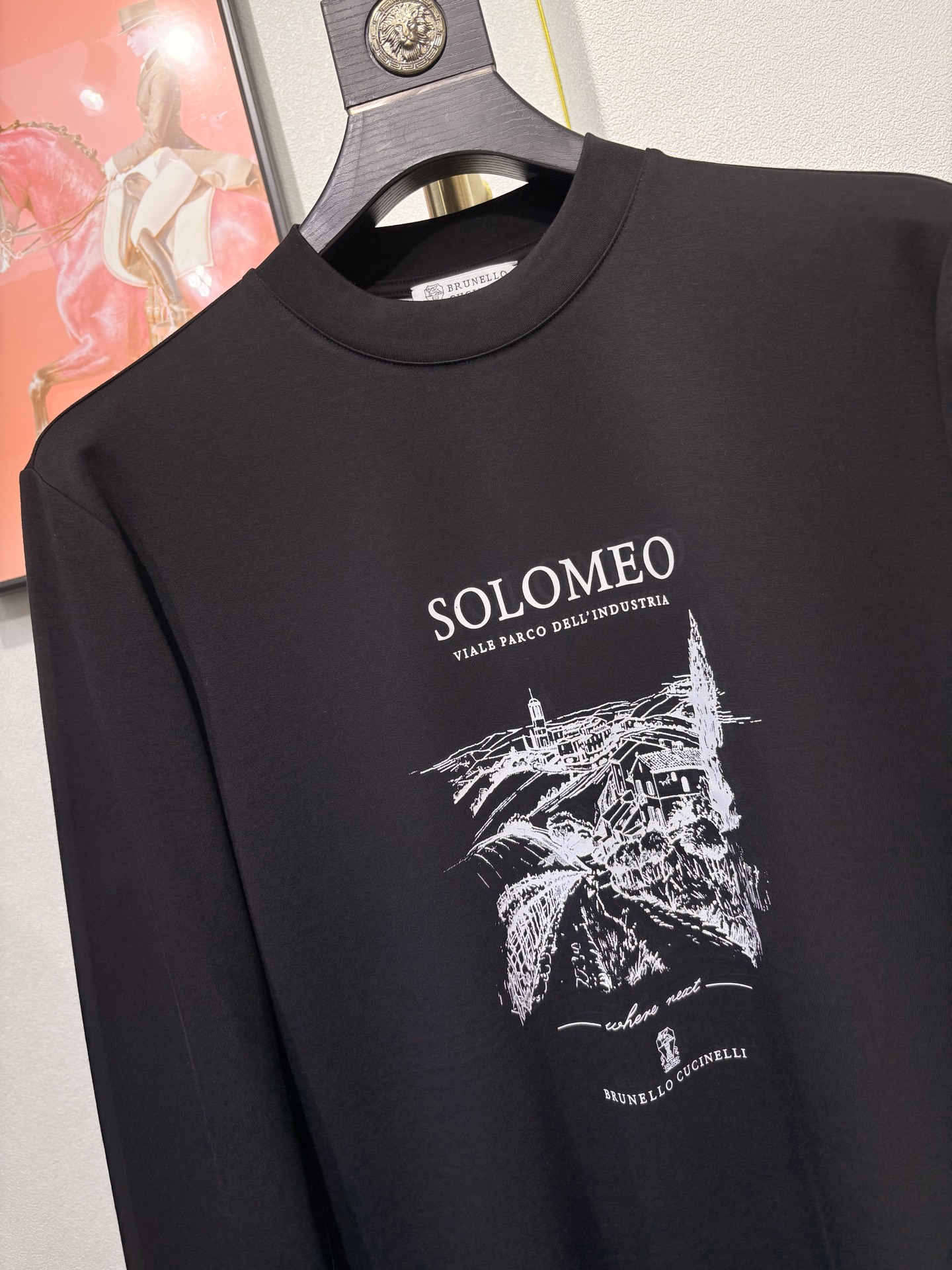 Brunello Cucinelli，BC，2025时尚男士高品质长袖打底衫！采用高档顶级，双面拉架面料