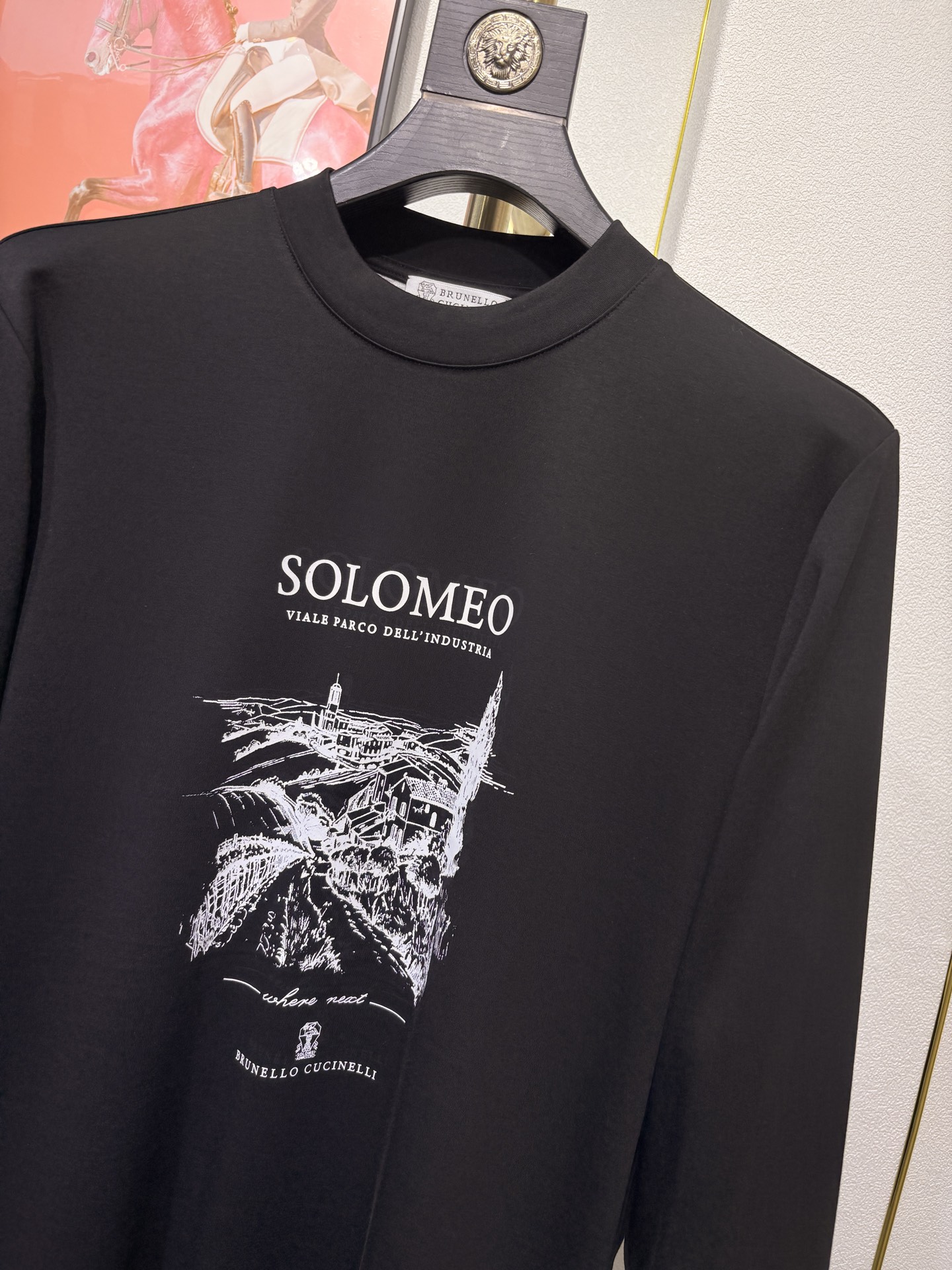 Brunello Cucinelli，BC，2025时尚男士高品质长袖打底衫！采用高档顶级，双面拉架面料