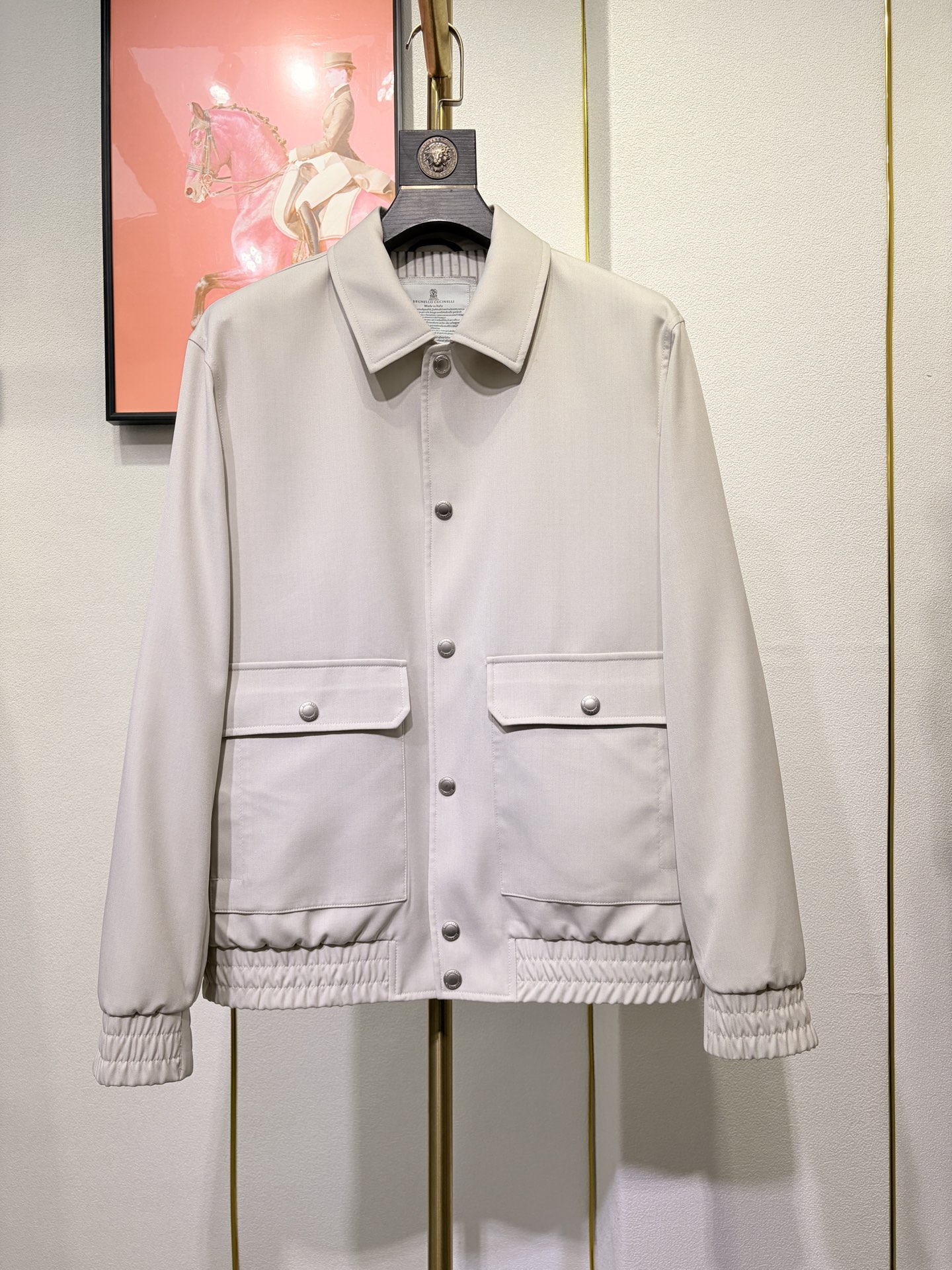 BC 2026春款 男士商务翻领夹克外套，任何场合都可驾驭，开模定制五金配件 三标齐 羊毛 尼龙 聚酯纤