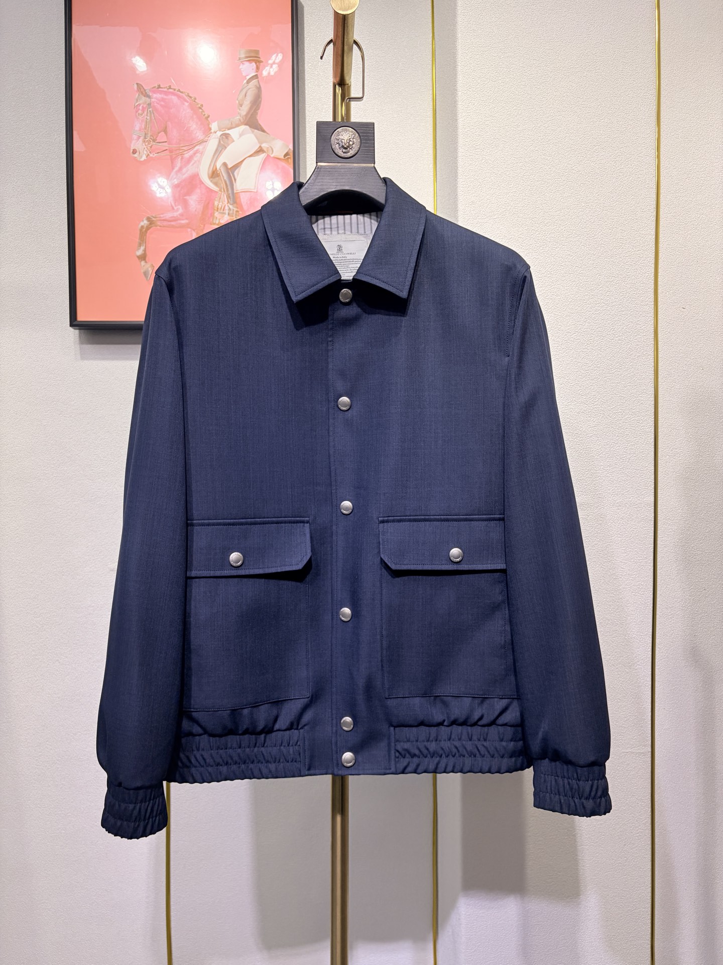 BC 2026春款 男士商务翻领夹克外套，任何场合都可驾驭，开模定制五金配件 三标齐 羊毛 尼龙 聚酯纤