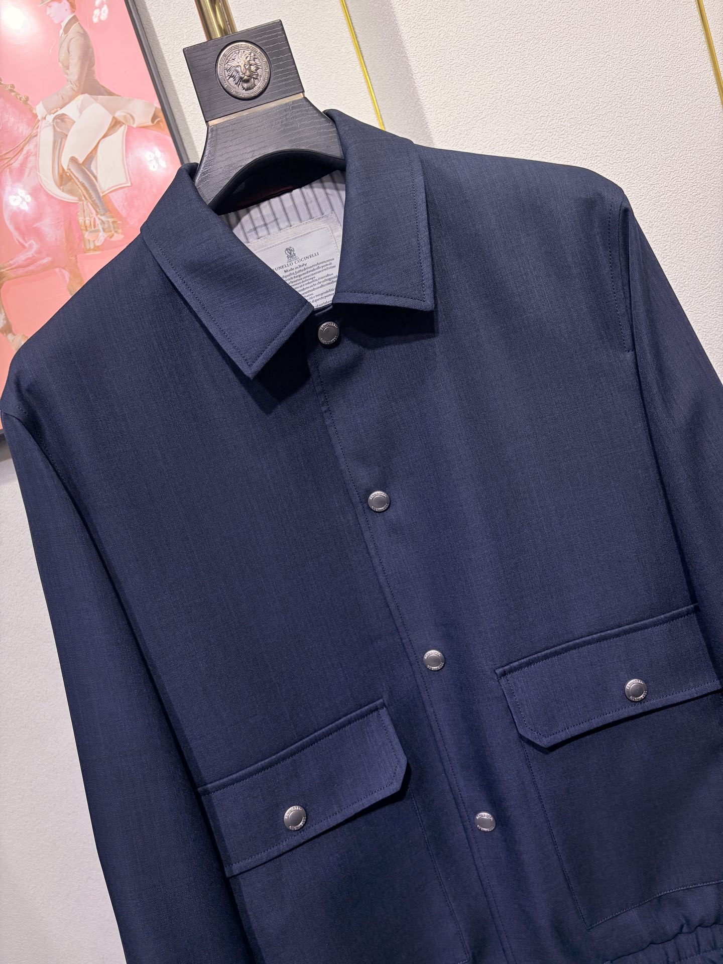 BC 2026春款 男士商务翻领夹克外套，任何场合都可驾驭，开模定制五金配件 三标齐 羊毛 尼龙 聚酯纤