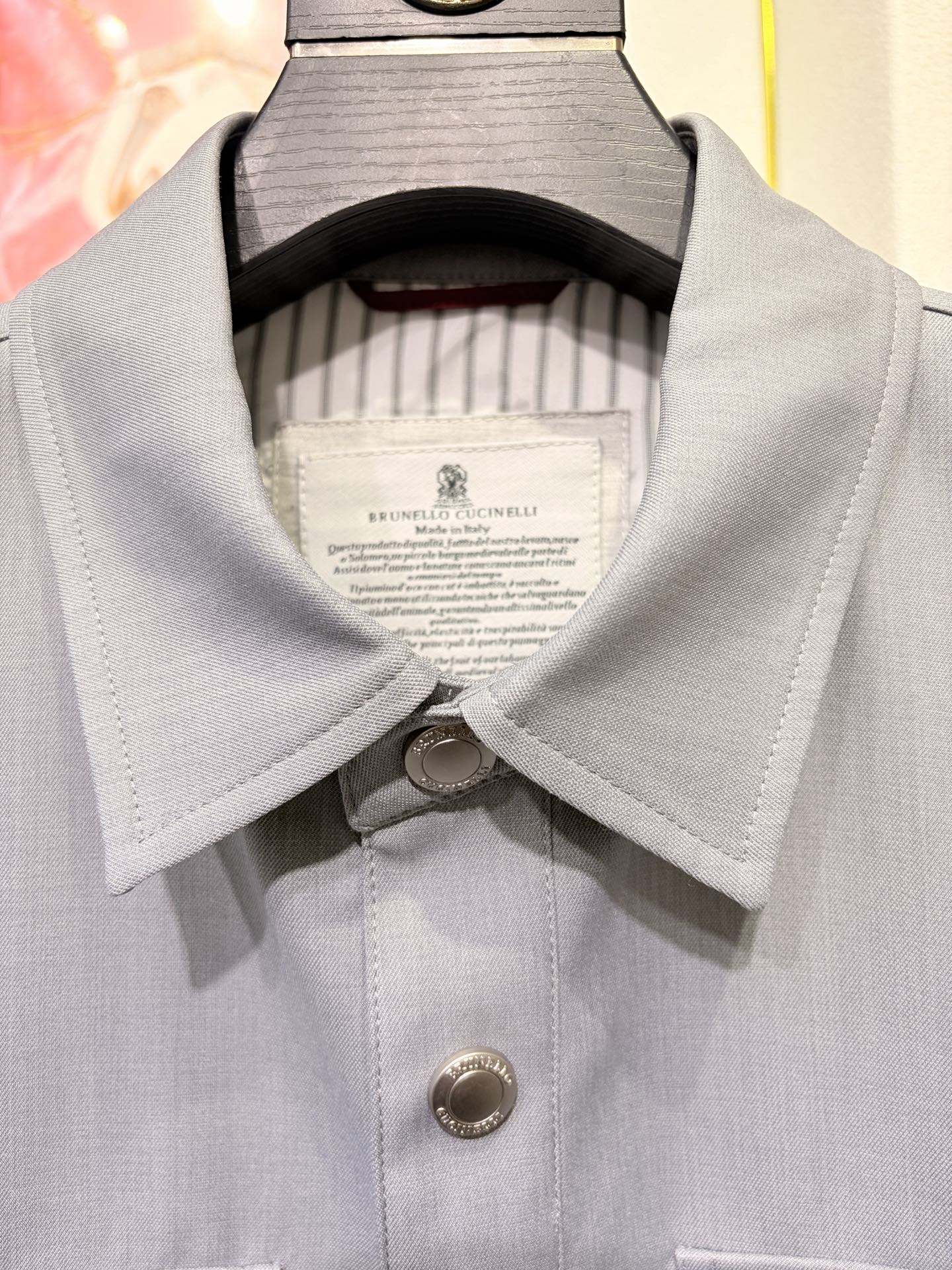 BC 2026春款 男士商务翻领夹克外套，开模定制五金配件 三标齐 羊毛 尼龙 聚酯纤维混纺面料，手感柔