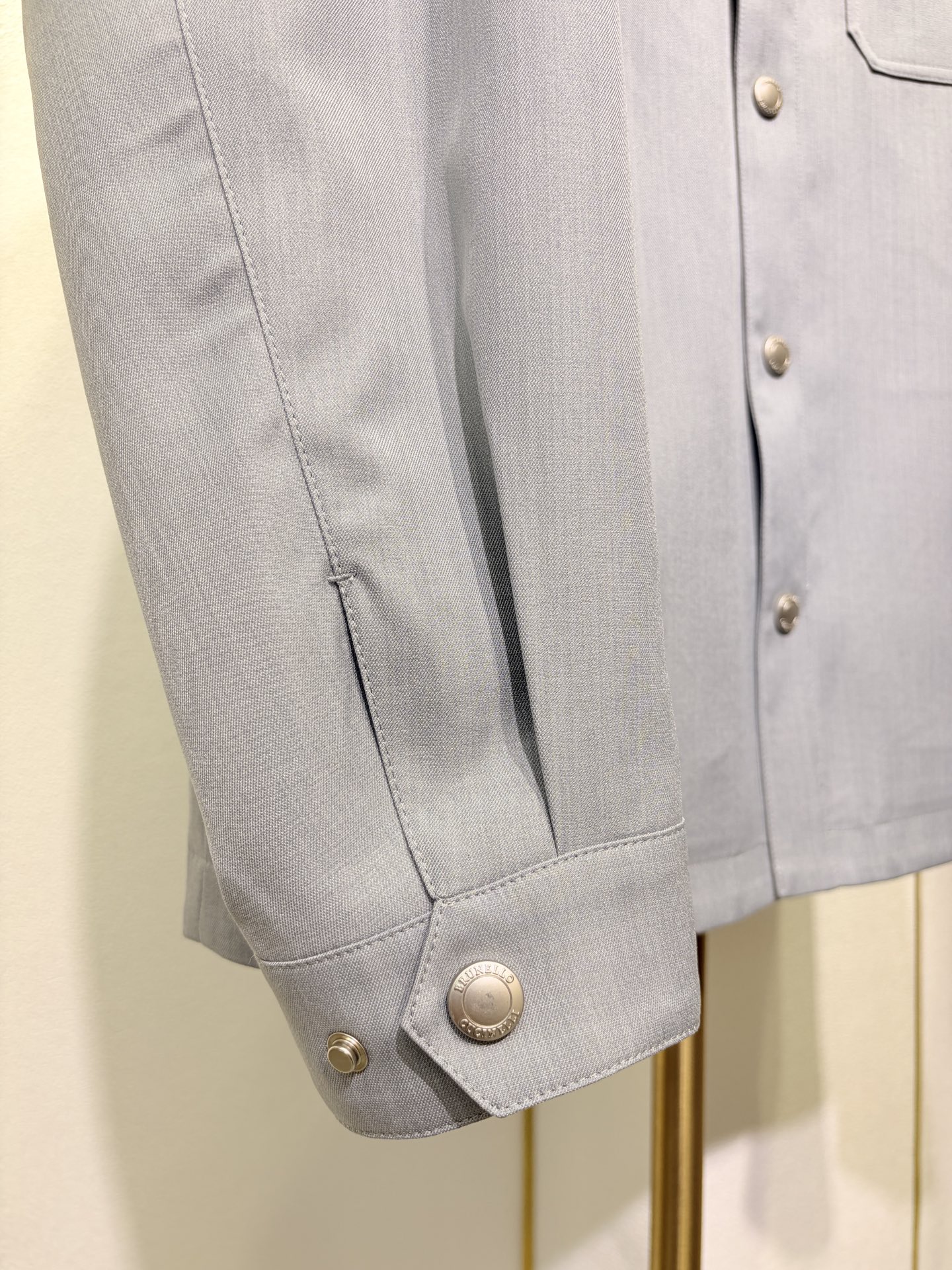 BC 2026春款 男士商务翻领夹克外套，开模定制五金配件 三标齐 羊毛 尼龙 聚酯纤维混纺面料，手感柔